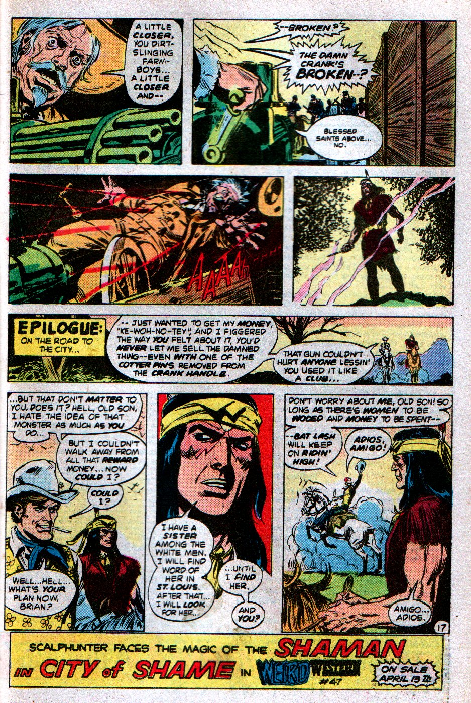 Read online Weird Western Tales (1972) comic -  Issue #46 - 21