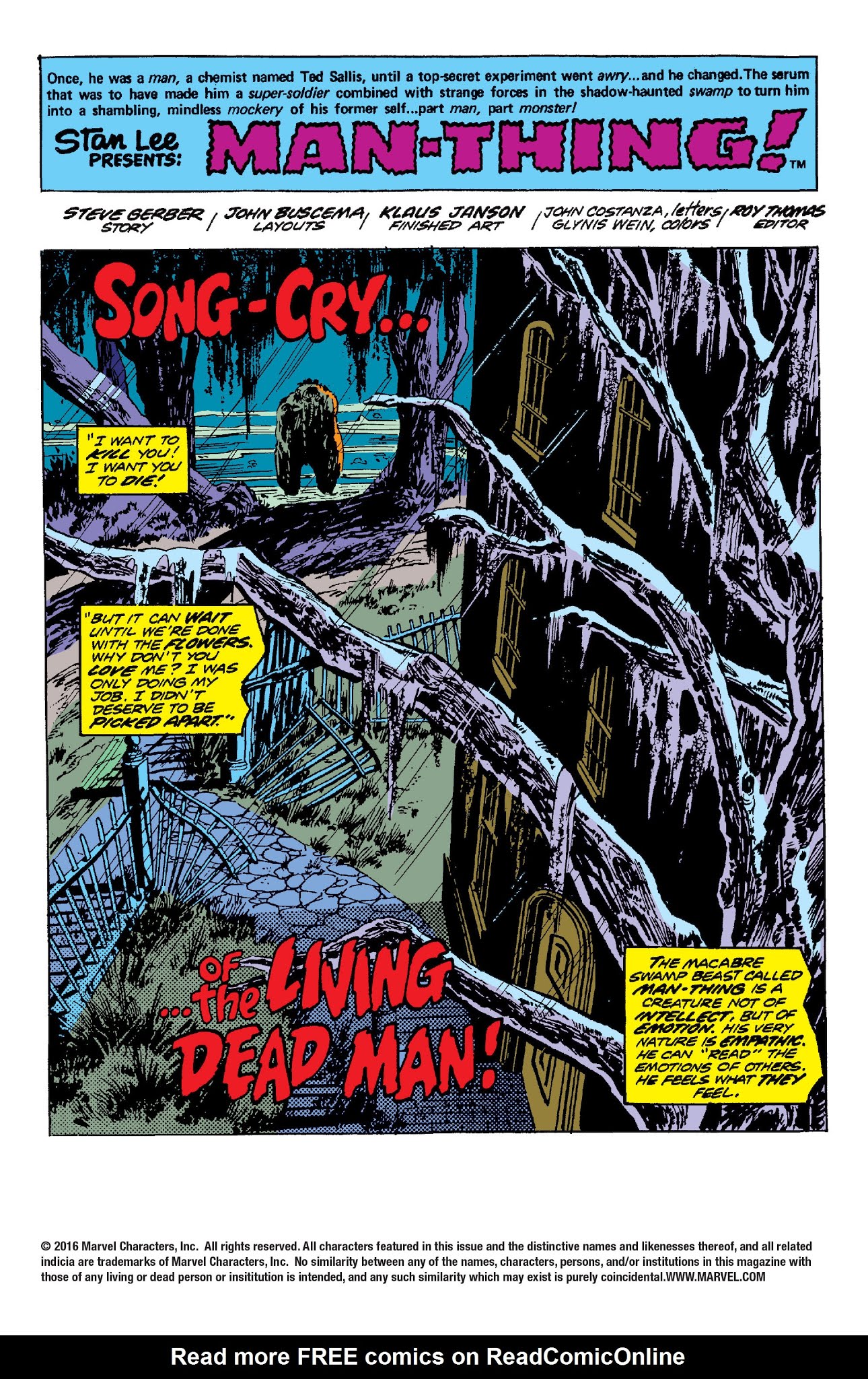 Read online Man-Thing by Steve Gerber: The Complete Collection comic -  Issue # TPB 2 (Part 2) - 73