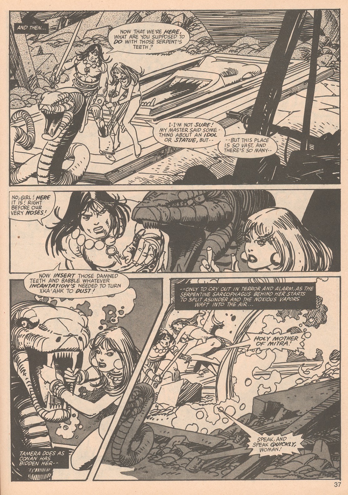 Read online The Savage Sword Of Conan comic -  Issue #65 - 37
