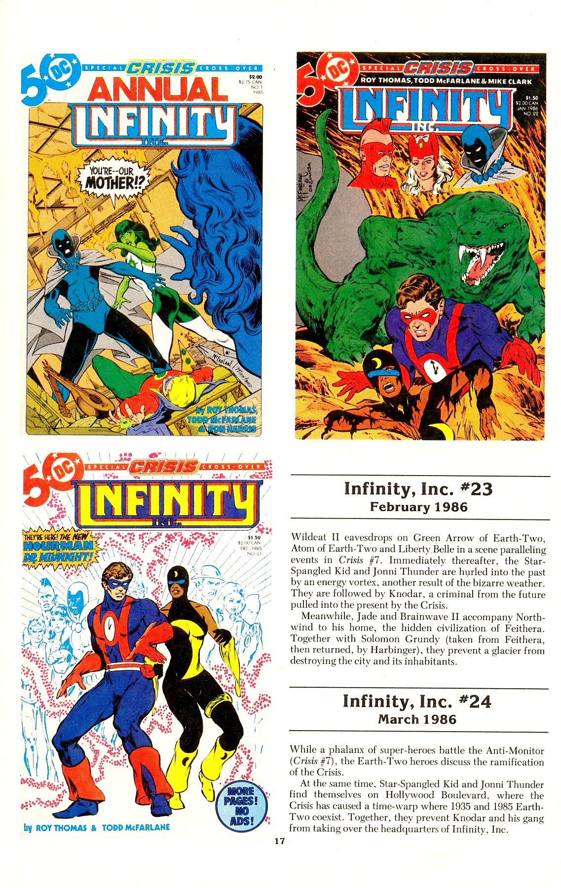 Read online The Official Crisis on Infinite Earths Crossover Index comic -  Issue # Full - 19