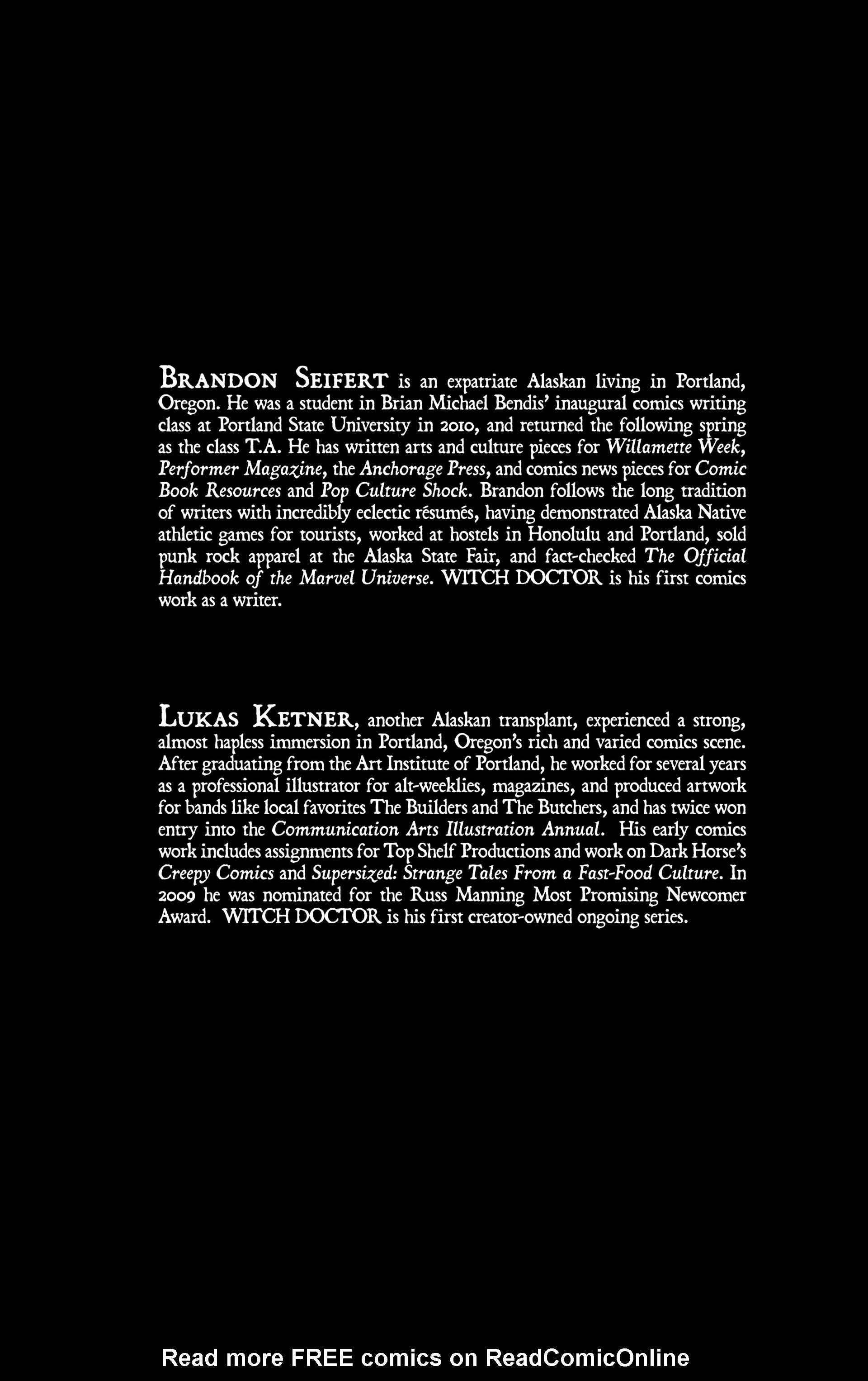 Read online Witch Doctor comic -  Issue # Full - 147