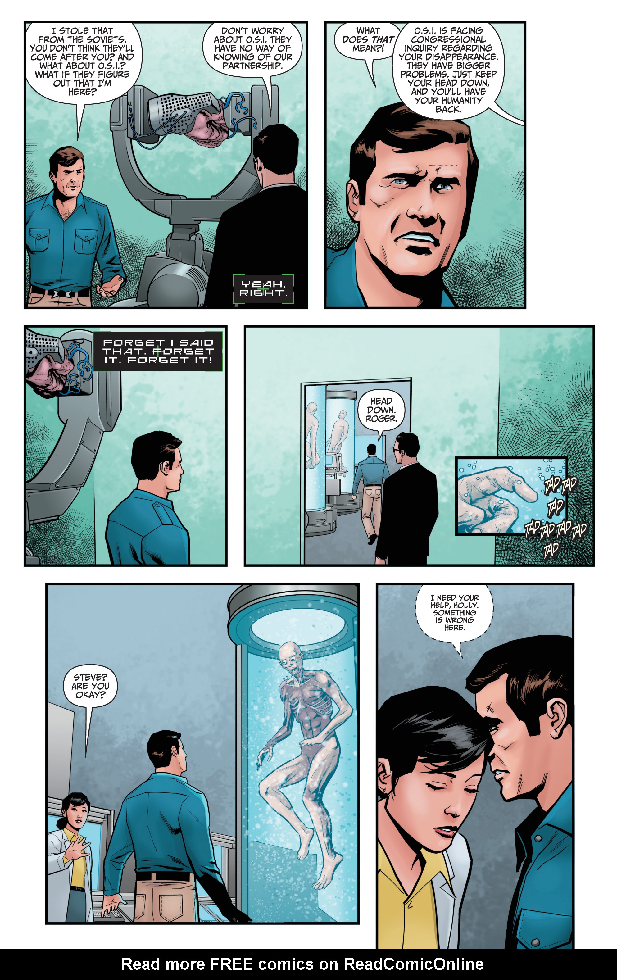 Read online The Six Million Dollar Man: Fall of Man comic -  Issue #4 - 7