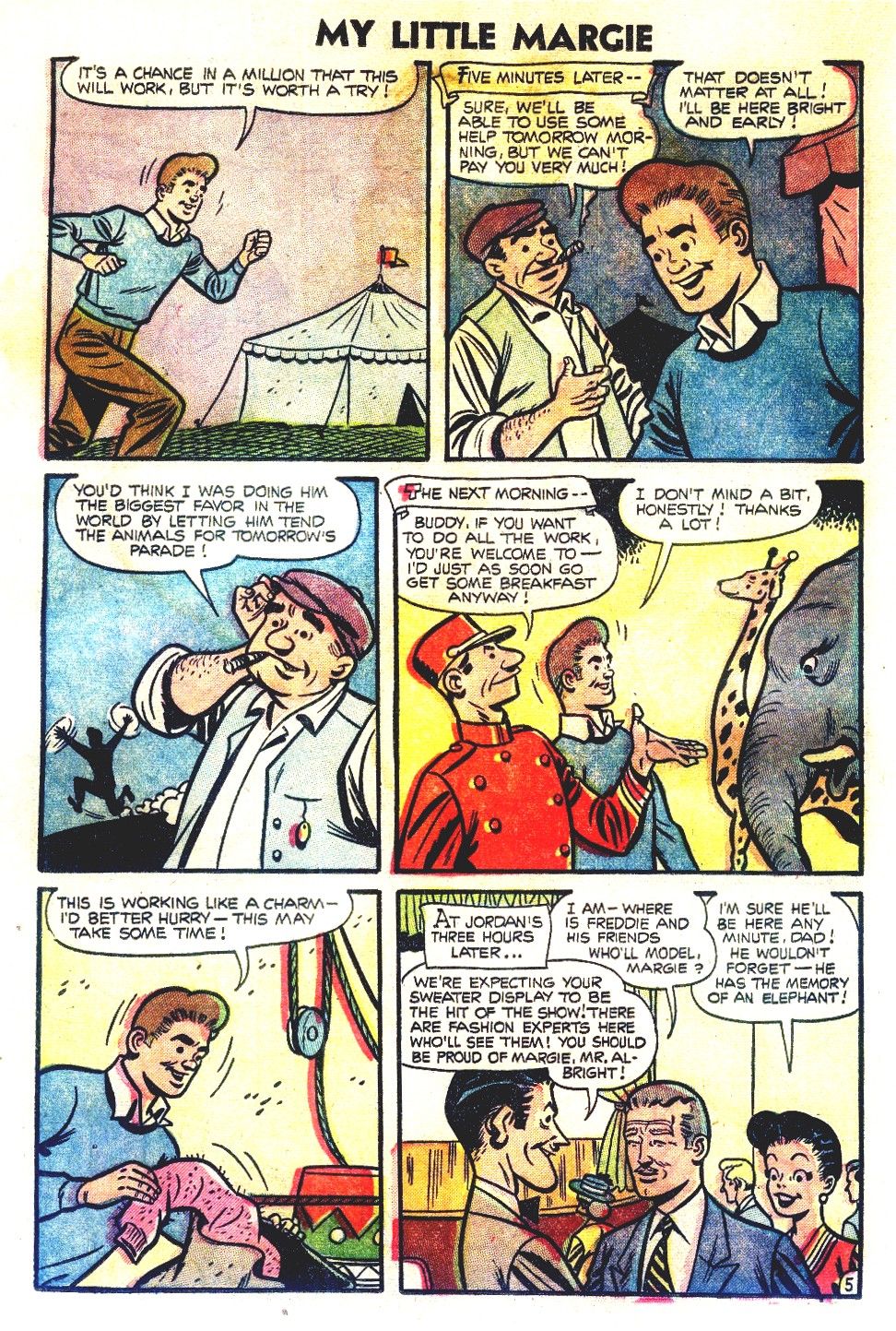 Read online My Little Margie (1954) comic -  Issue #8 - 22
