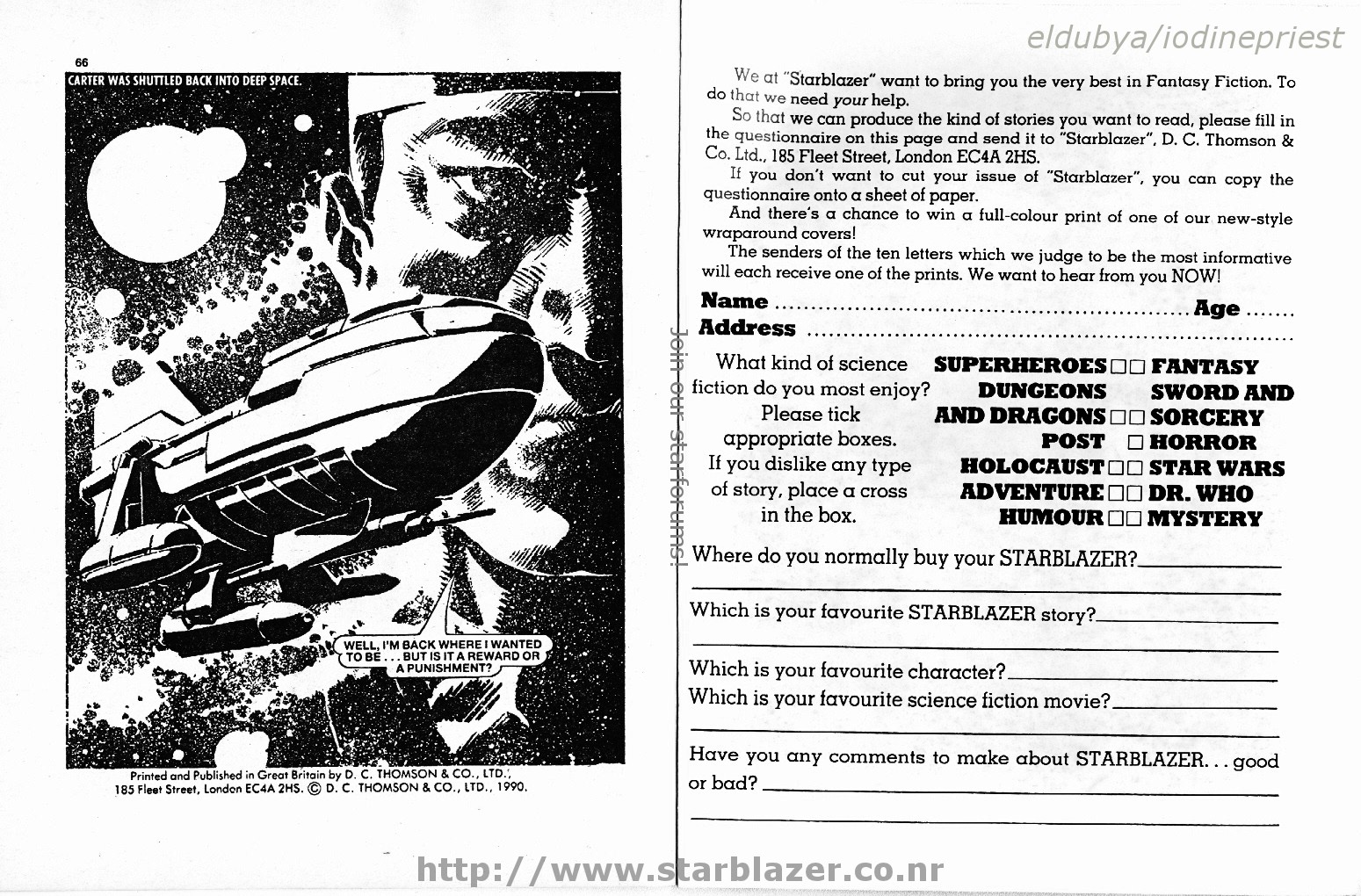 Read online Starblazer comic -  Issue #260 - 35