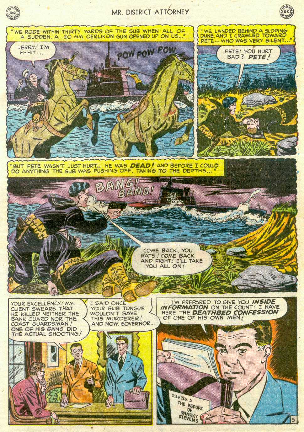 Read online Mr. District Attorney comic -  Issue #6 - 7