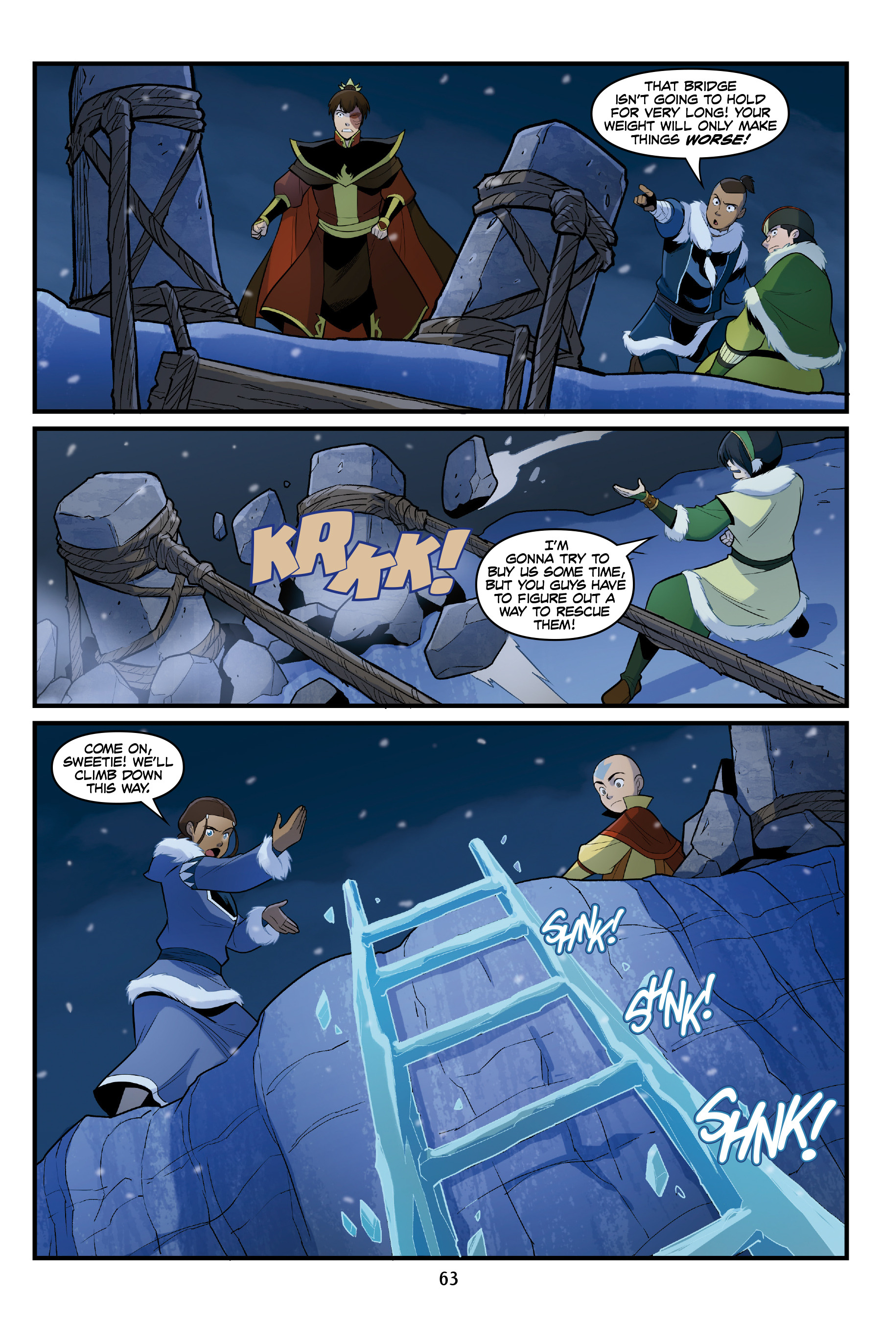 Read online Nickelodeon Avatar: The Last Airbender - North and South comic -  Issue #3 - 62