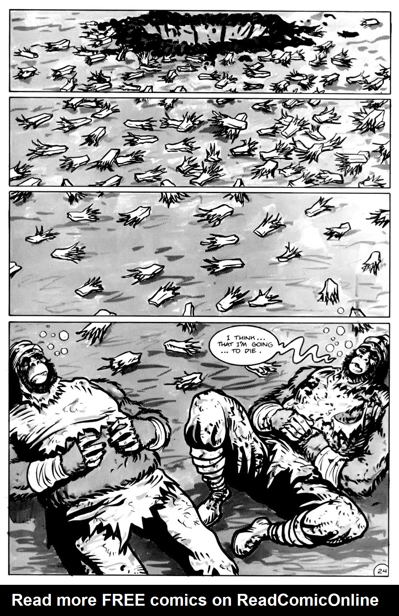 Read online Planet of the Apes (1990) comic -  Issue #13 - 26