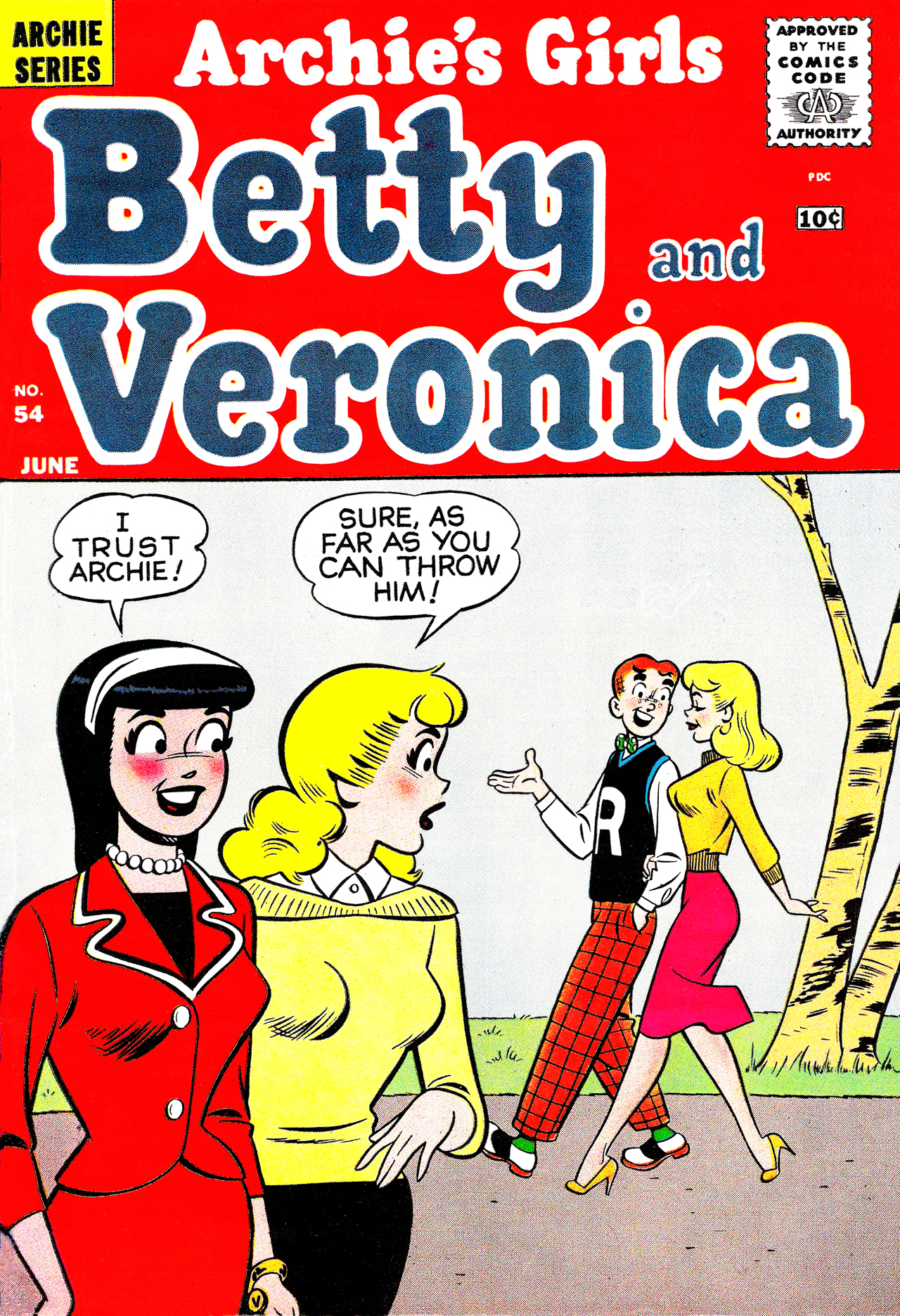 Read online Archie's Girls Betty and Veronica comic -  Issue #54 - 1