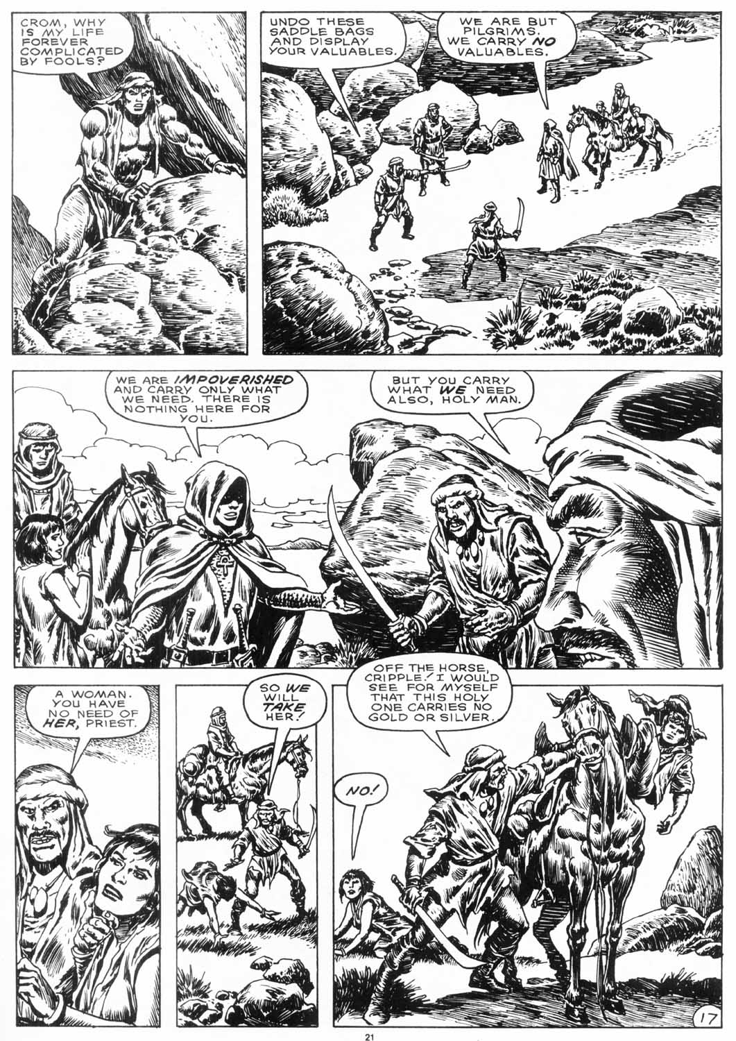 Read online The Savage Sword Of Conan comic -  Issue #152 - 23
