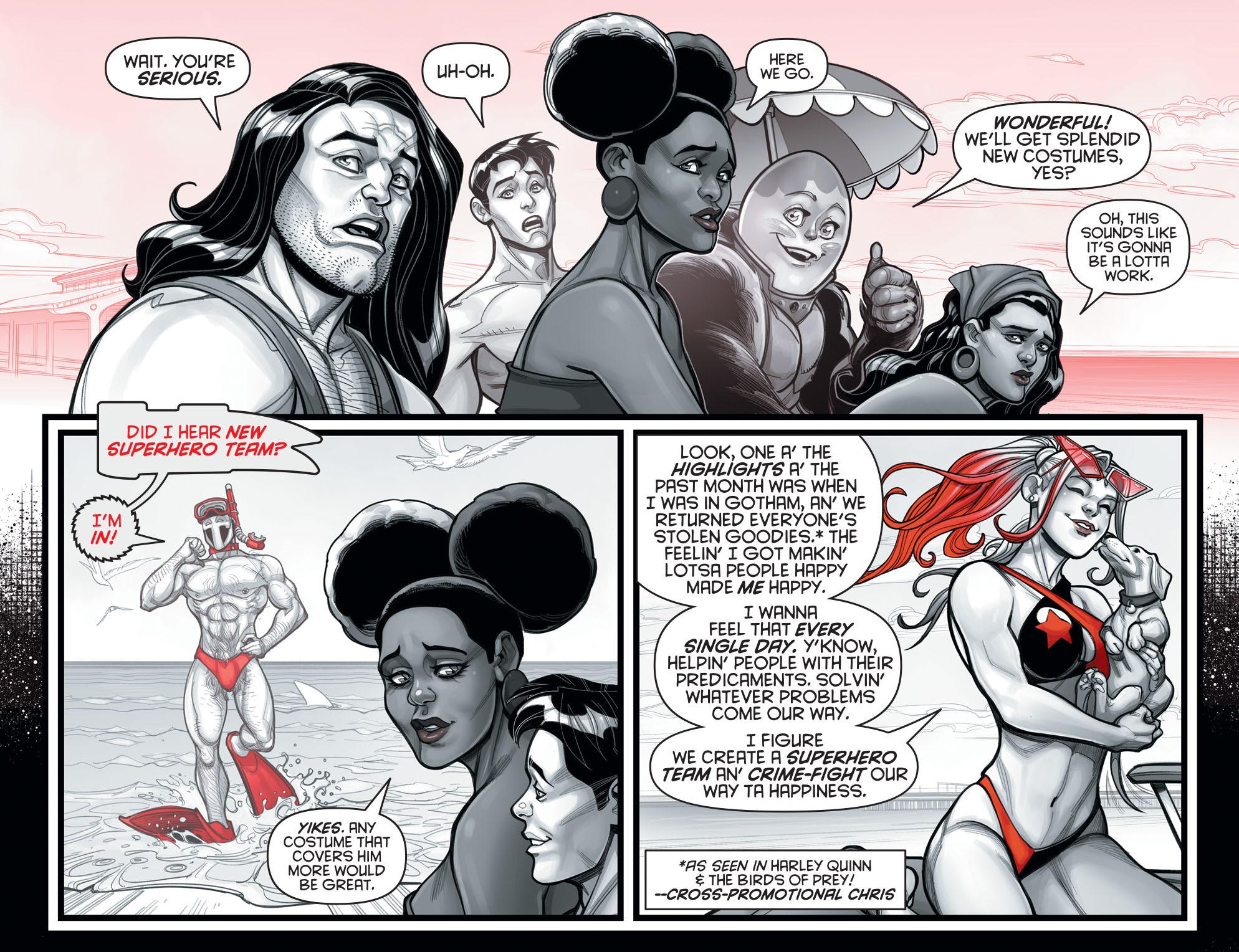 Read online Harley Quinn Black   White   Red comic -  Issue #12 - 6