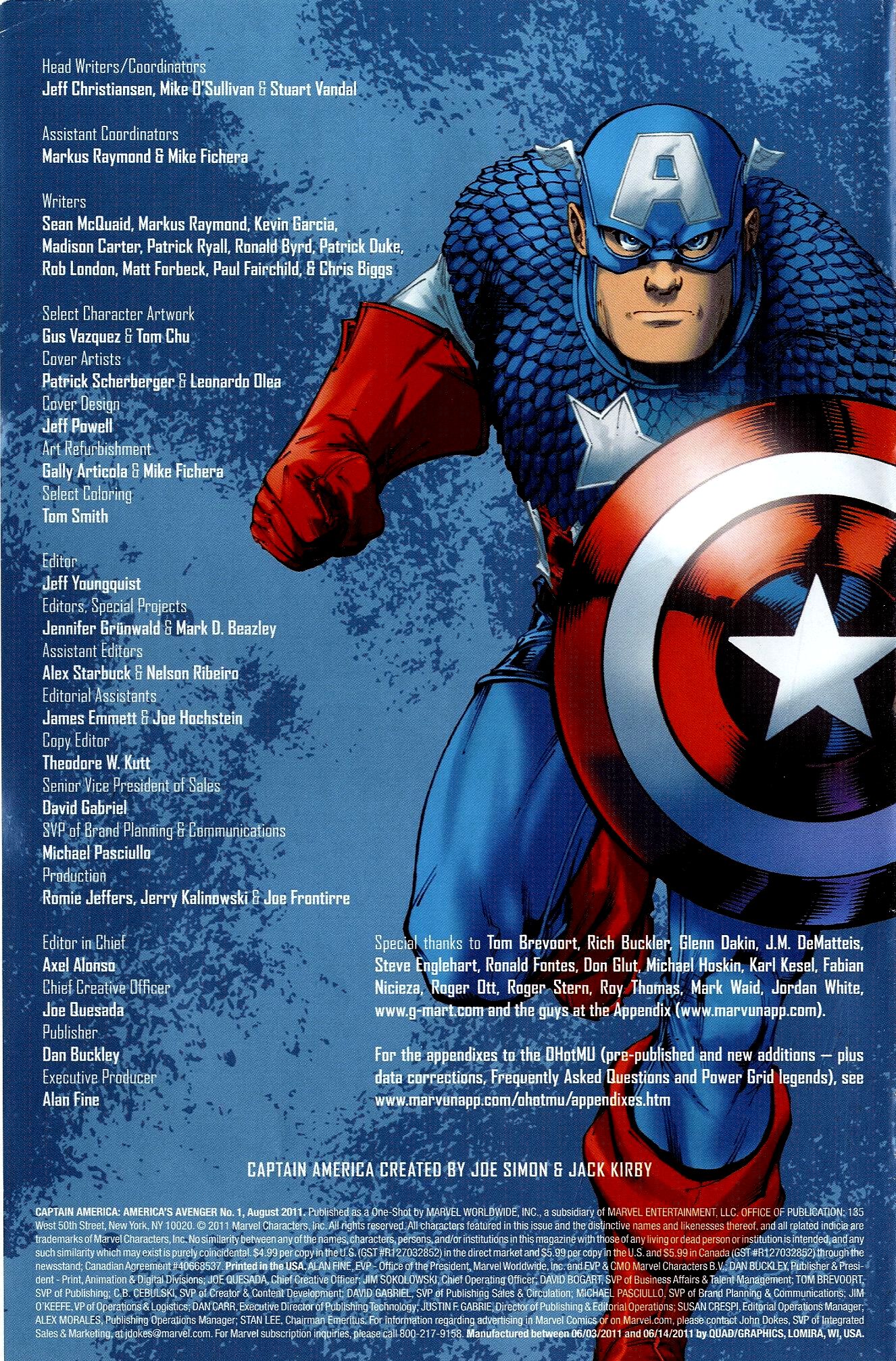 Read online Captain America: America's Avenger comic -  Issue # Full - 2