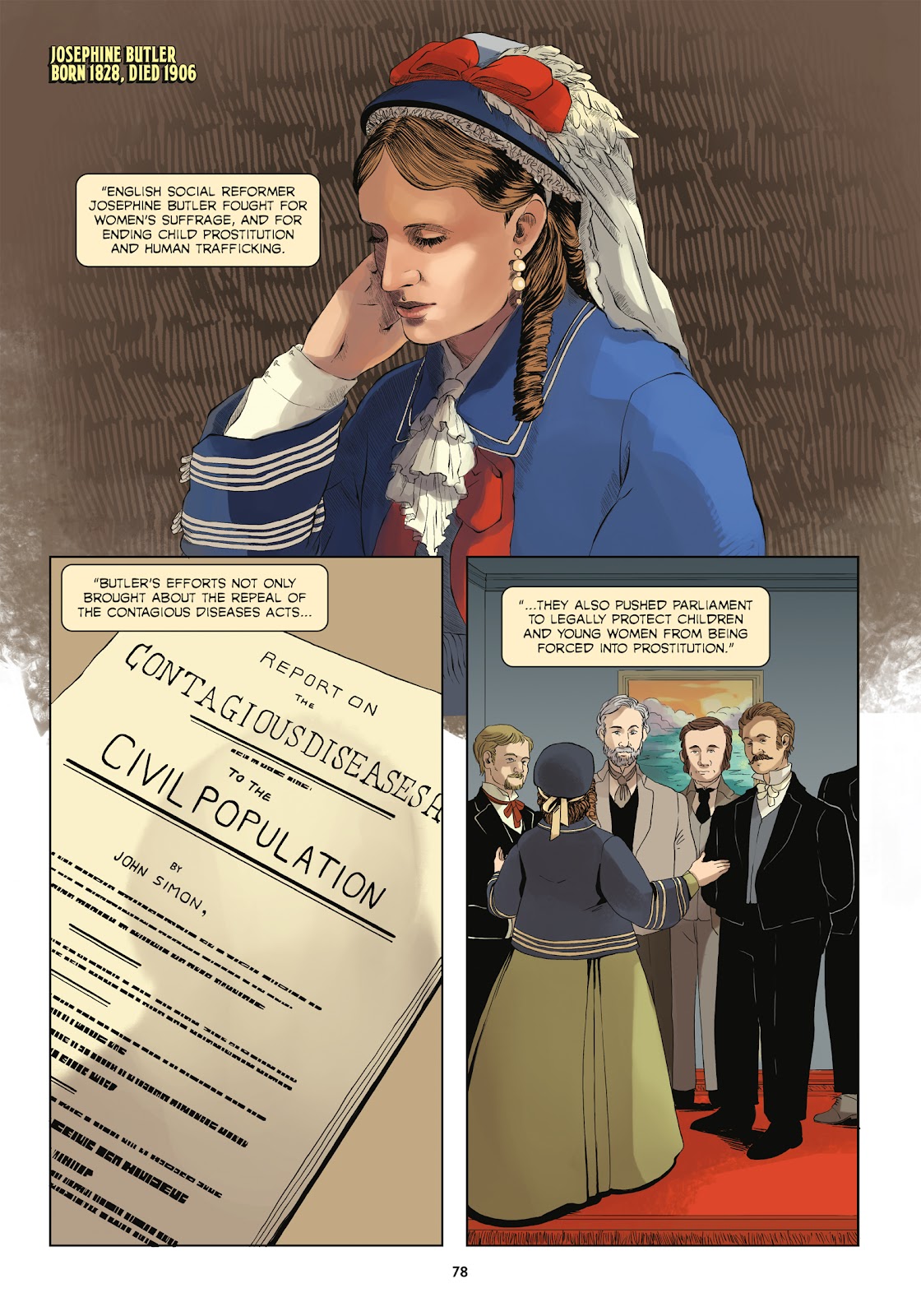 Amazons, Abolitionists, and Activists: A Graphic History of Women's Fight for Their Rights issue TPB (Part 1) - Page 76