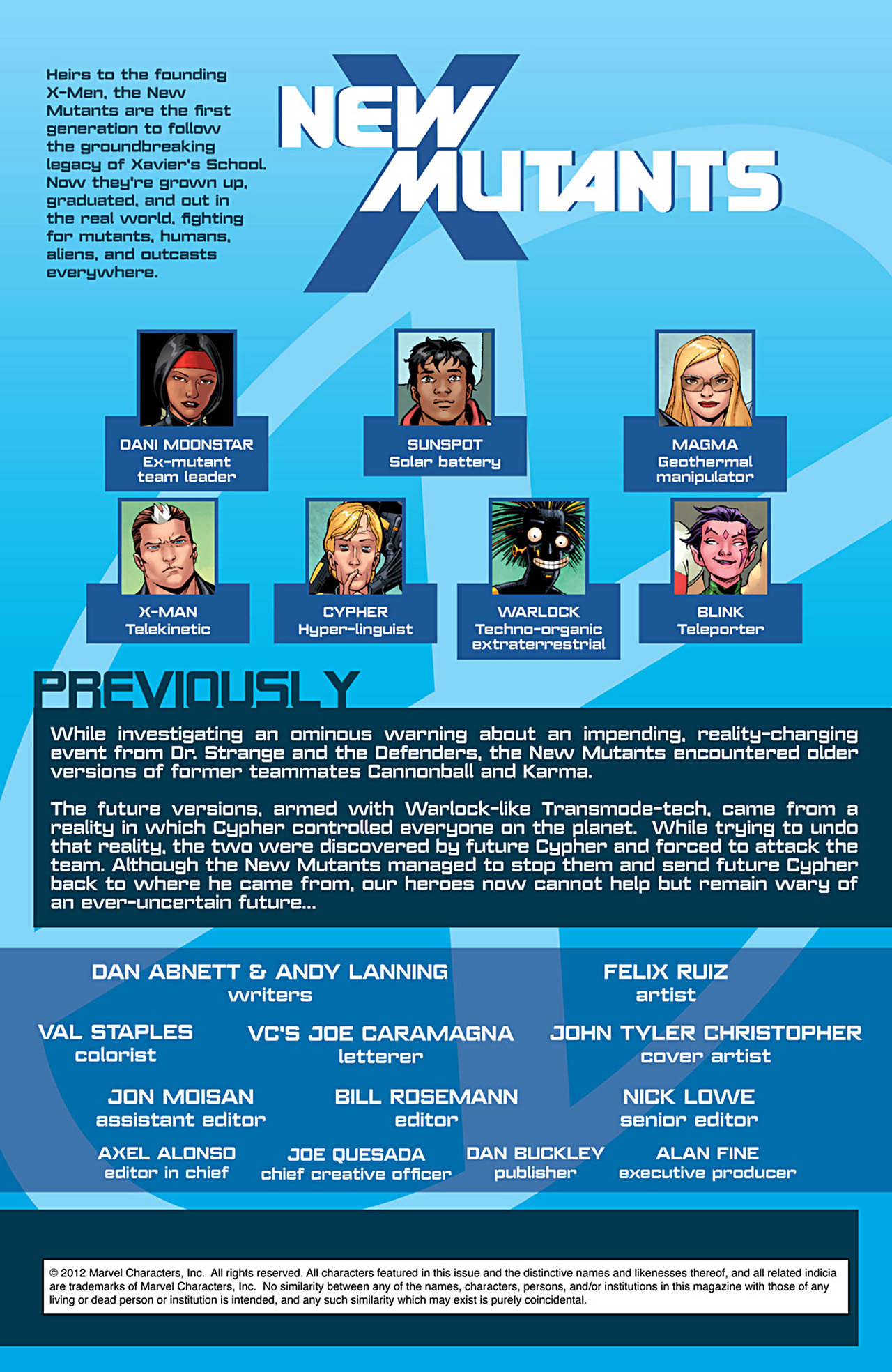 Read online New Mutants (2009) comic -  Issue #47 - 2