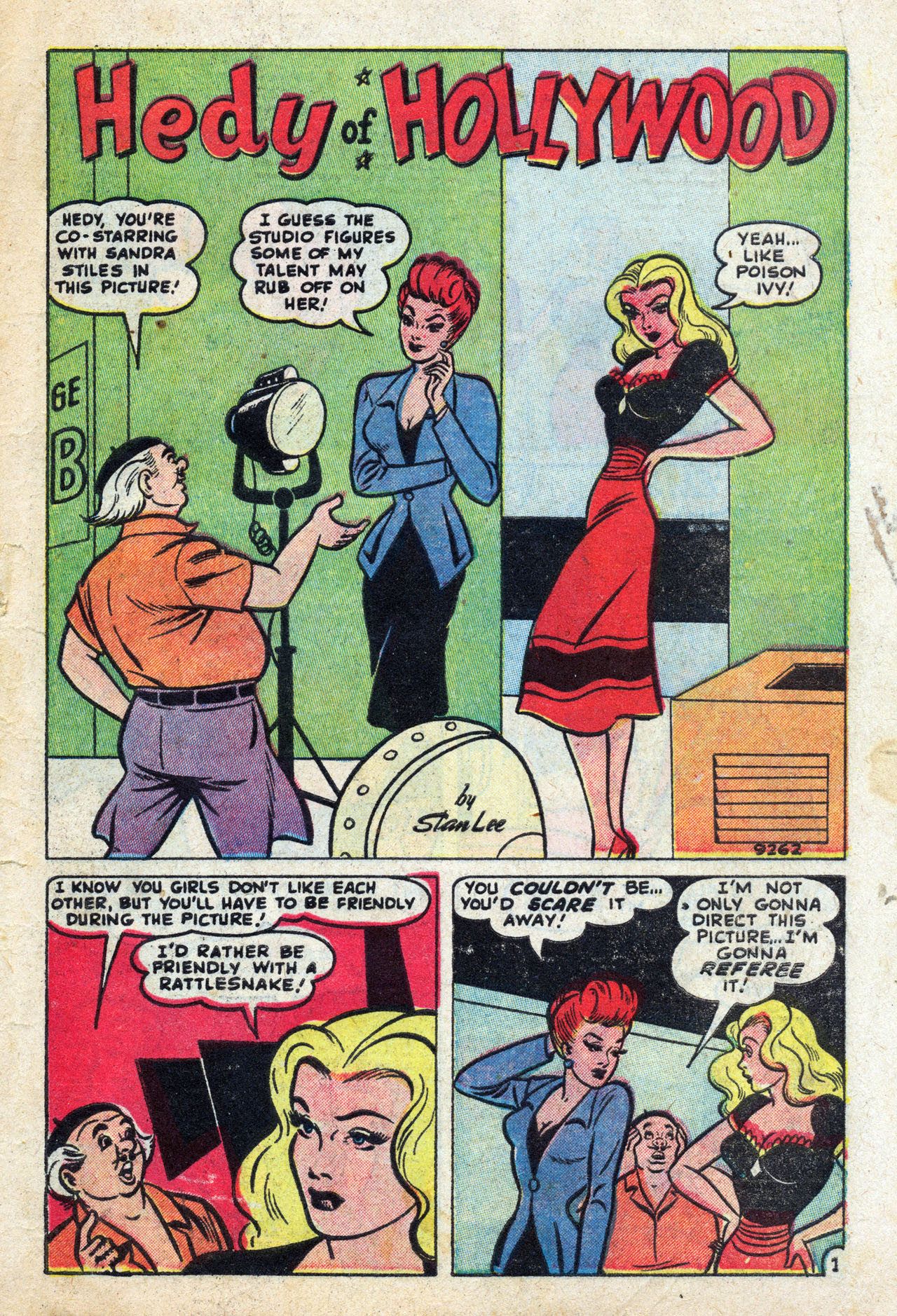 Read online Hedy Of Hollywood Comics comic -  Issue #46 - 1