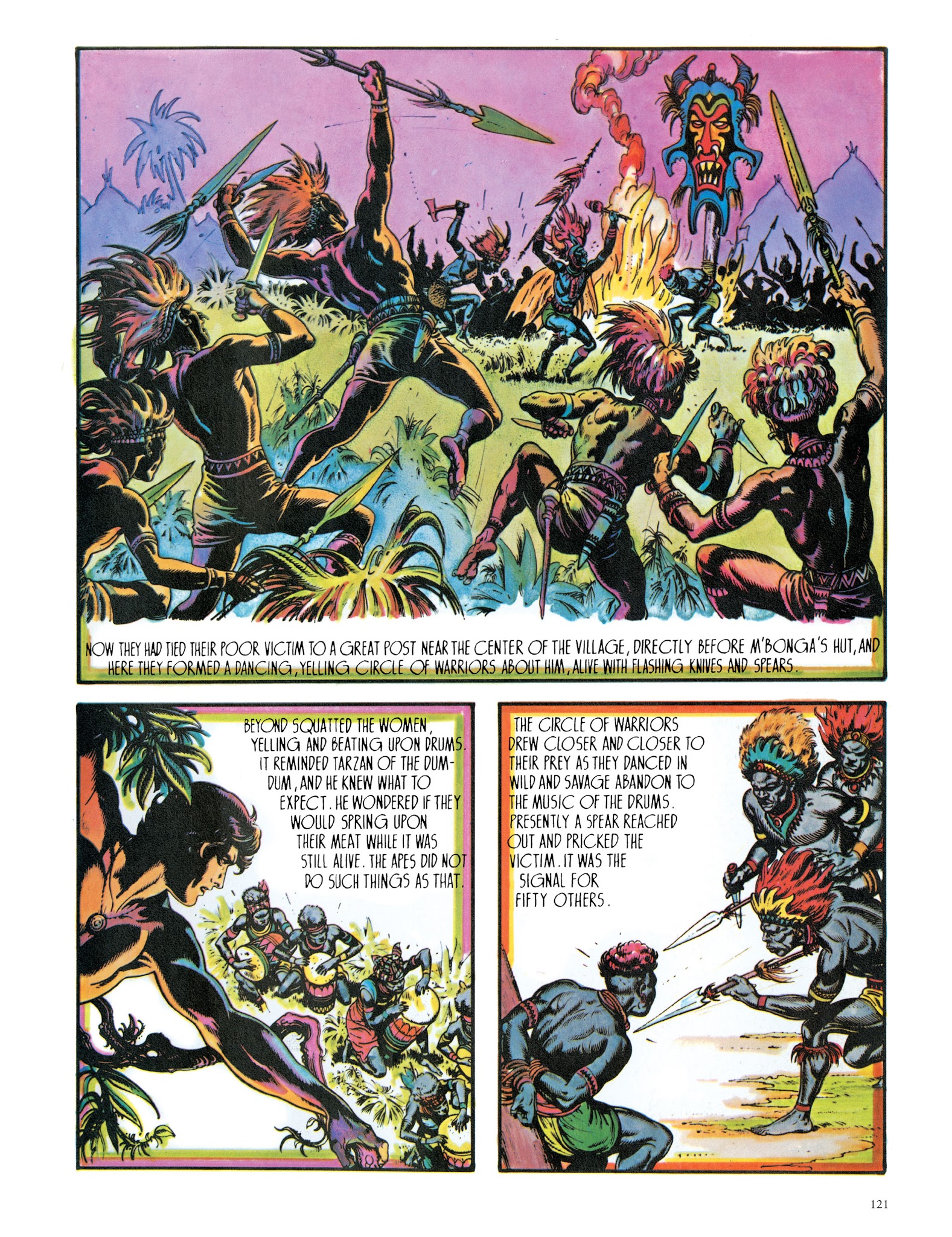 Read online Edgar Rice Burroughs' Tarzan: Burne Hogarth's Lord of the Jungle comic -  Issue # TPB - 121
