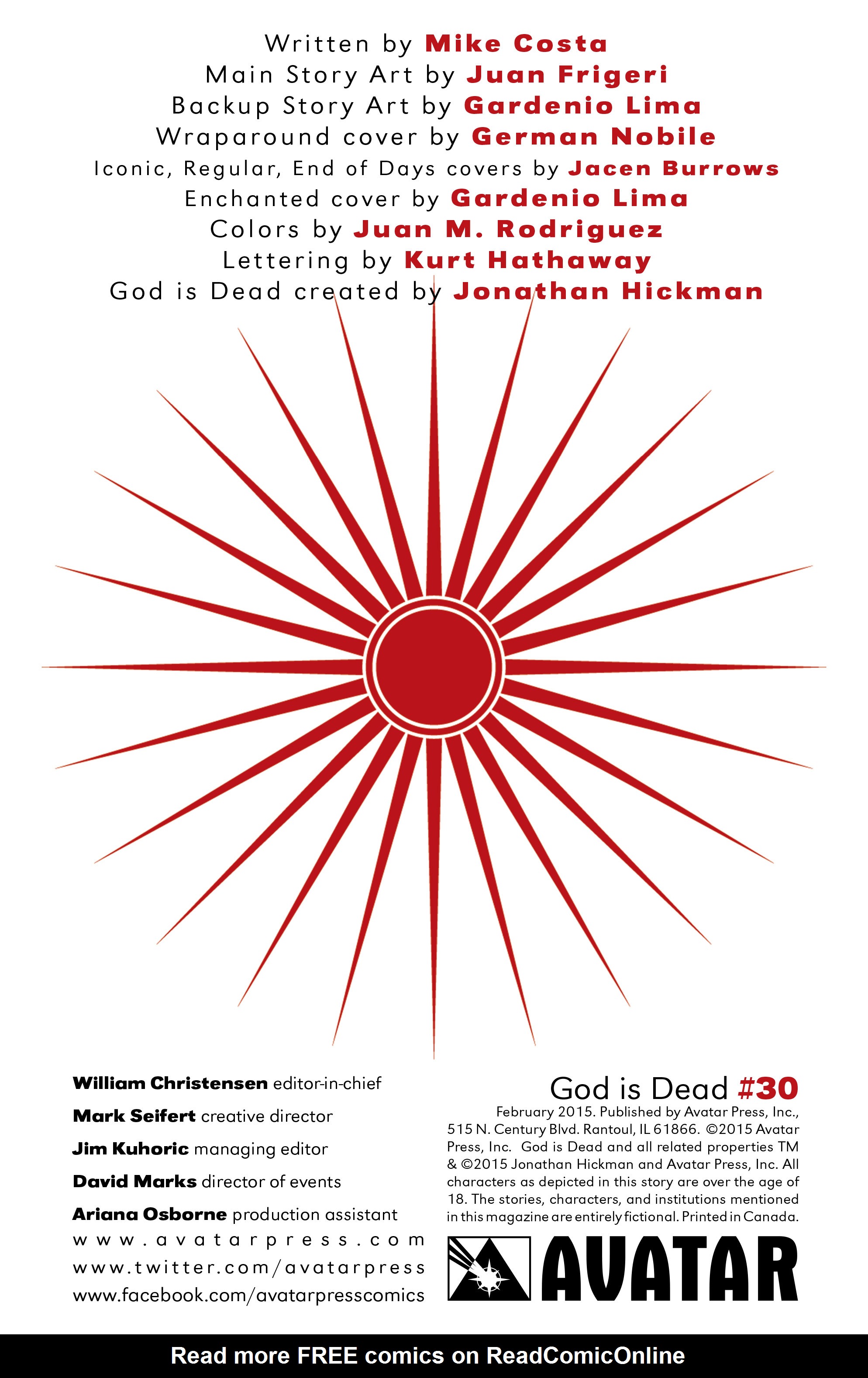 Read online God Is Dead comic -  Issue #30 - 2