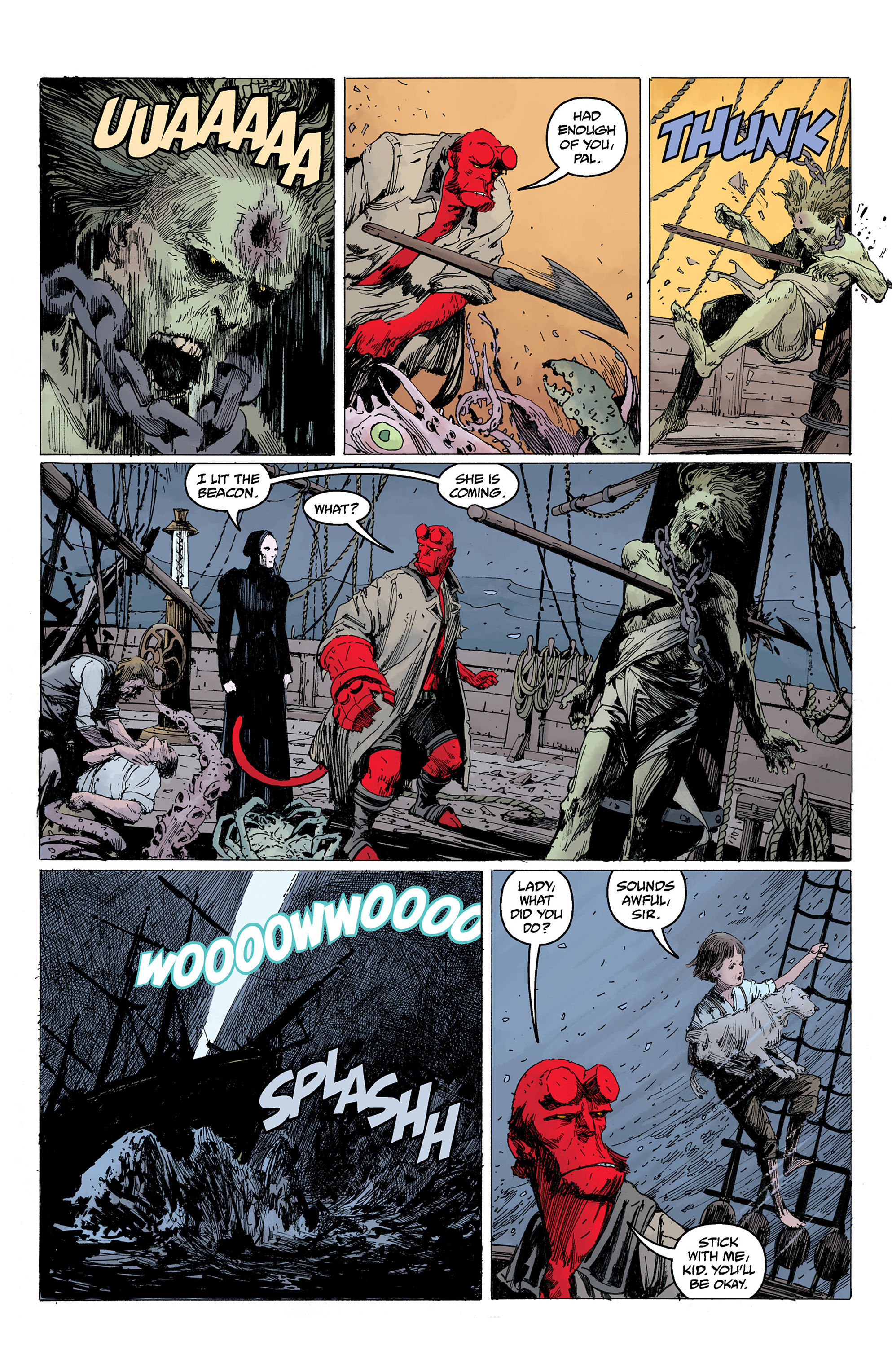 Read online Hellboy: Into the Silent Sea comic -  Issue # Full - 49