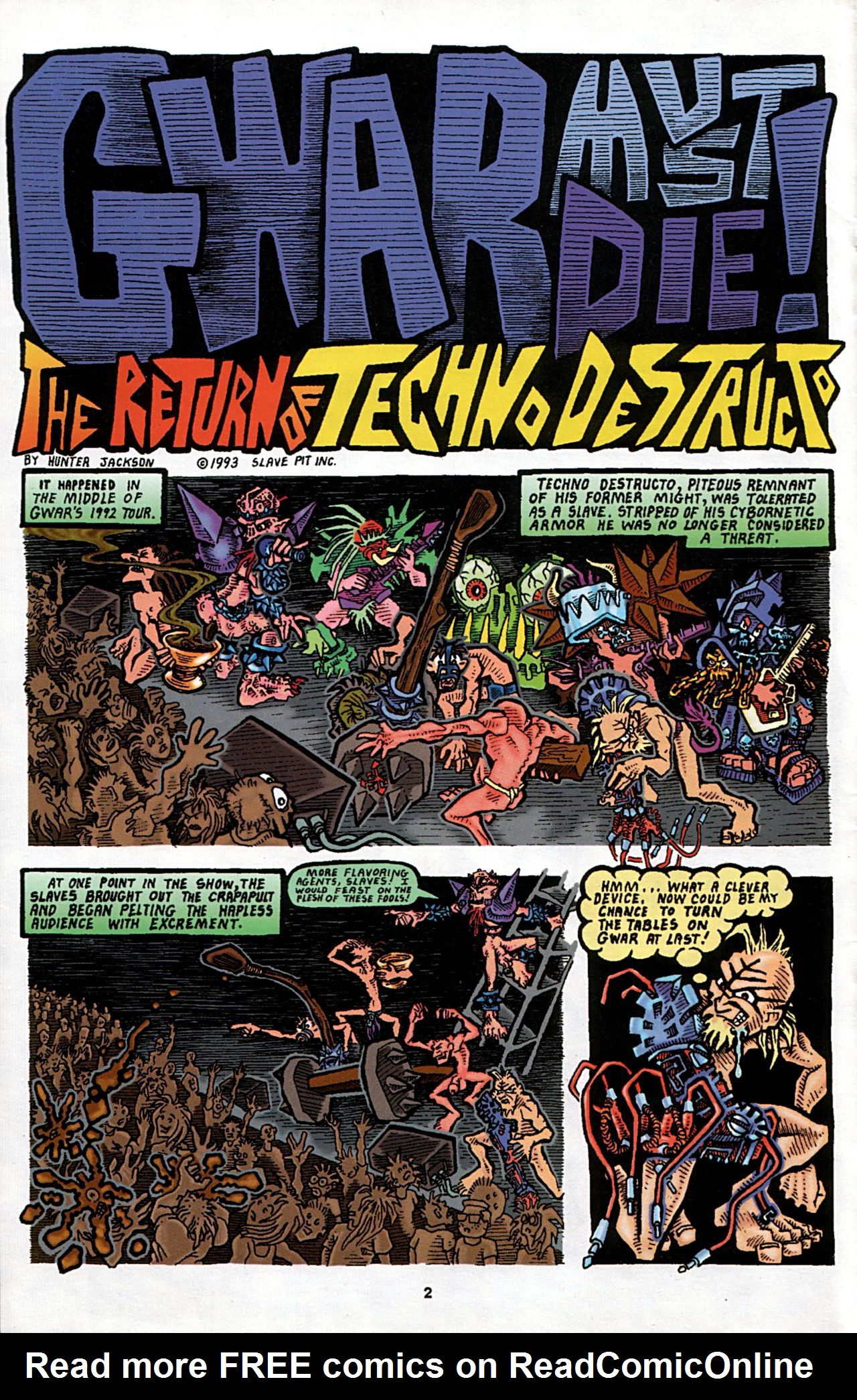 Read online Slavepit Funnies Featuring Gwar comic -  Issue #6 - 4