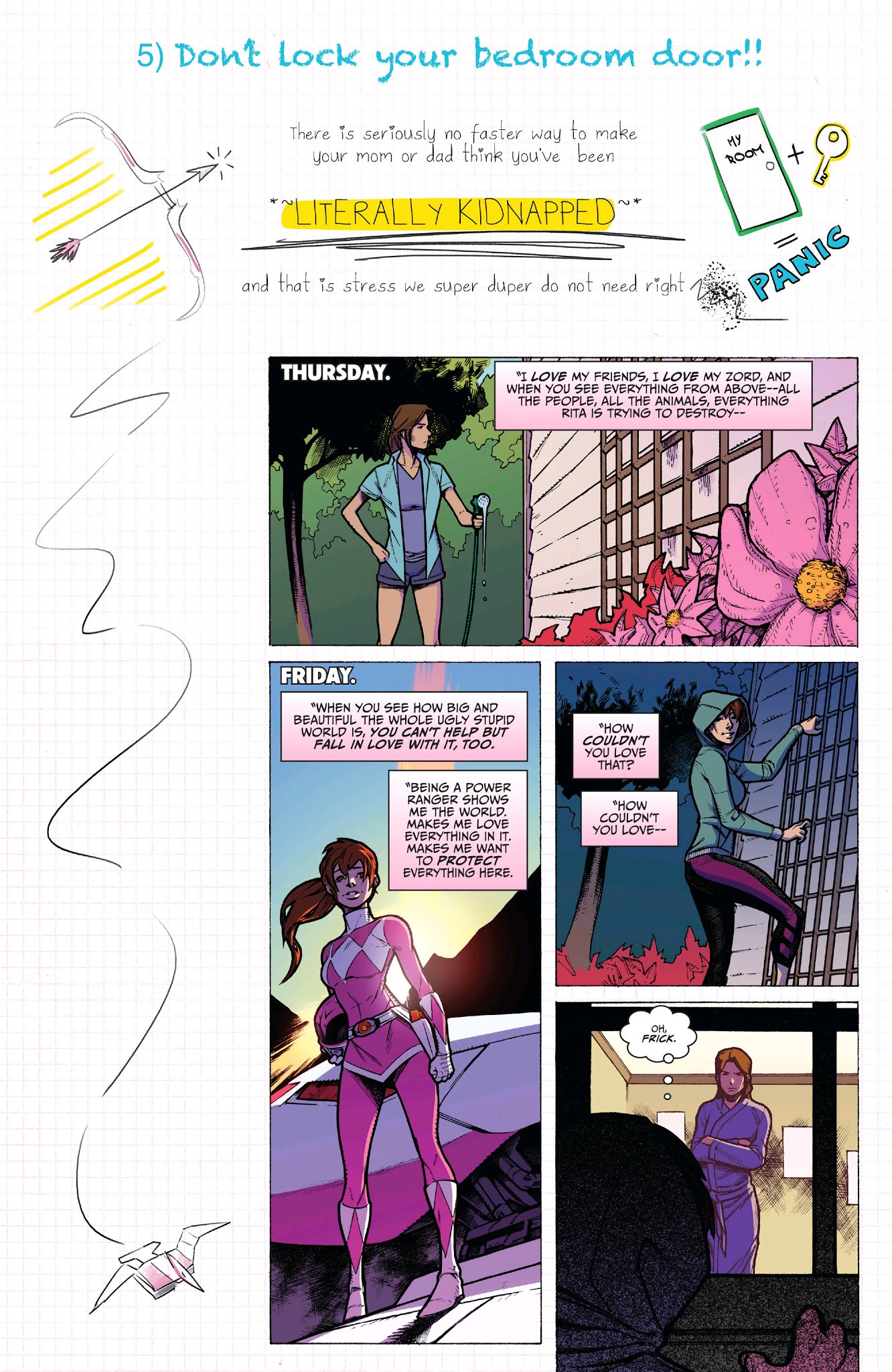 Read online Saban's Go Go Power Rangers: Back To School comic -  Issue # Full - 28