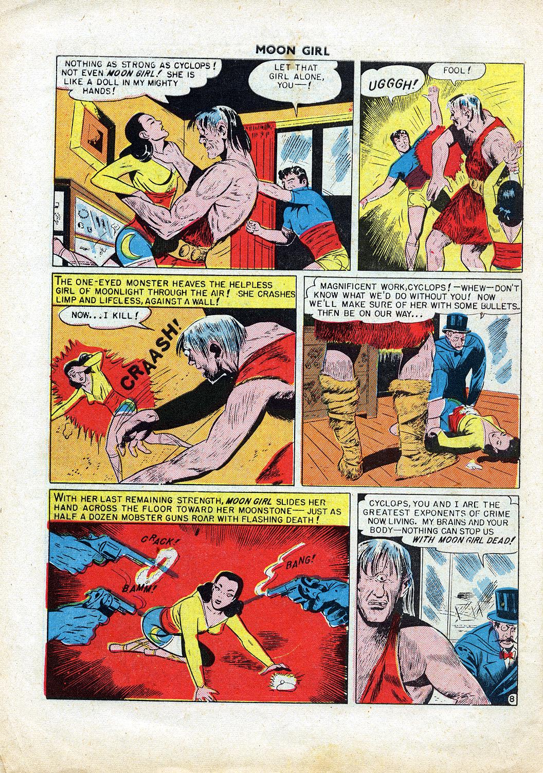 Read online Moon Girl (1947) comic -  Issue #4 - 10