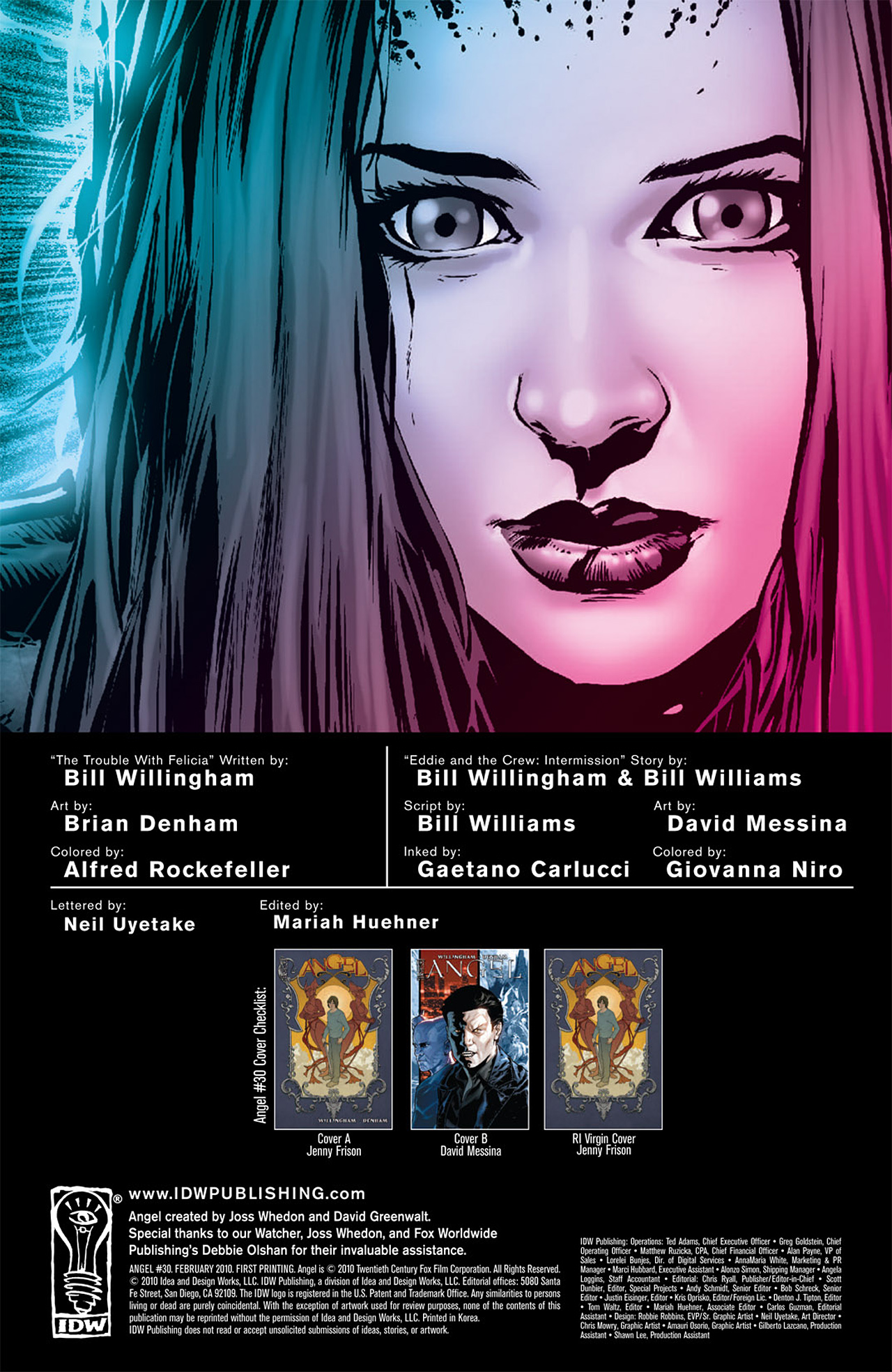 Read online Angel comic -  Issue #30 - 2