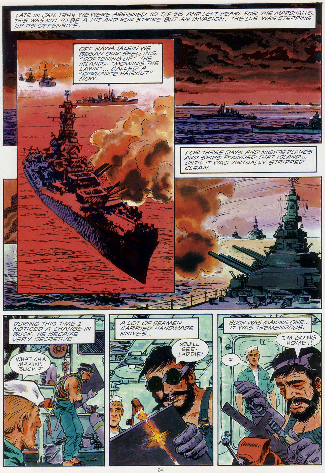 Read online Marvel Graphic Novel comic -  Issue #30 - A Sailor's Story - 30