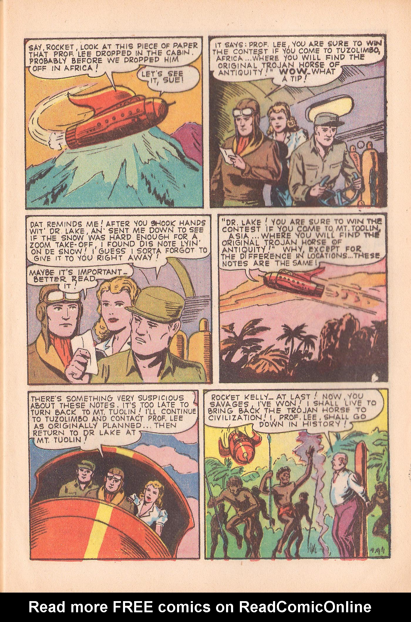Read online Rocket Kelly (1945) comic -  Issue #2 - 7