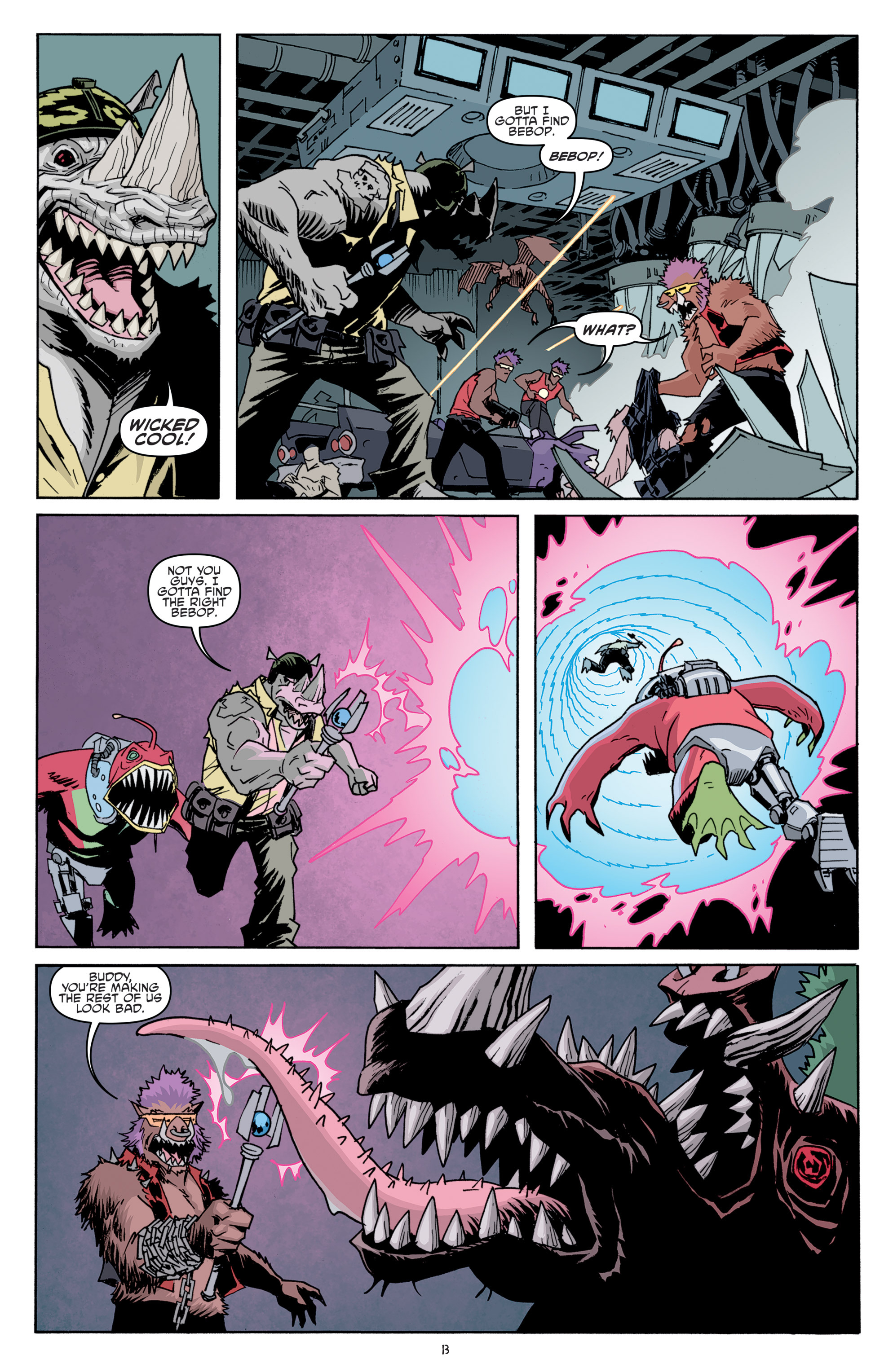 Read online Teenage Mutant Ninja Turtles Bebop & Rocksteady Destroy Everything comic -  Issue #4 - 15