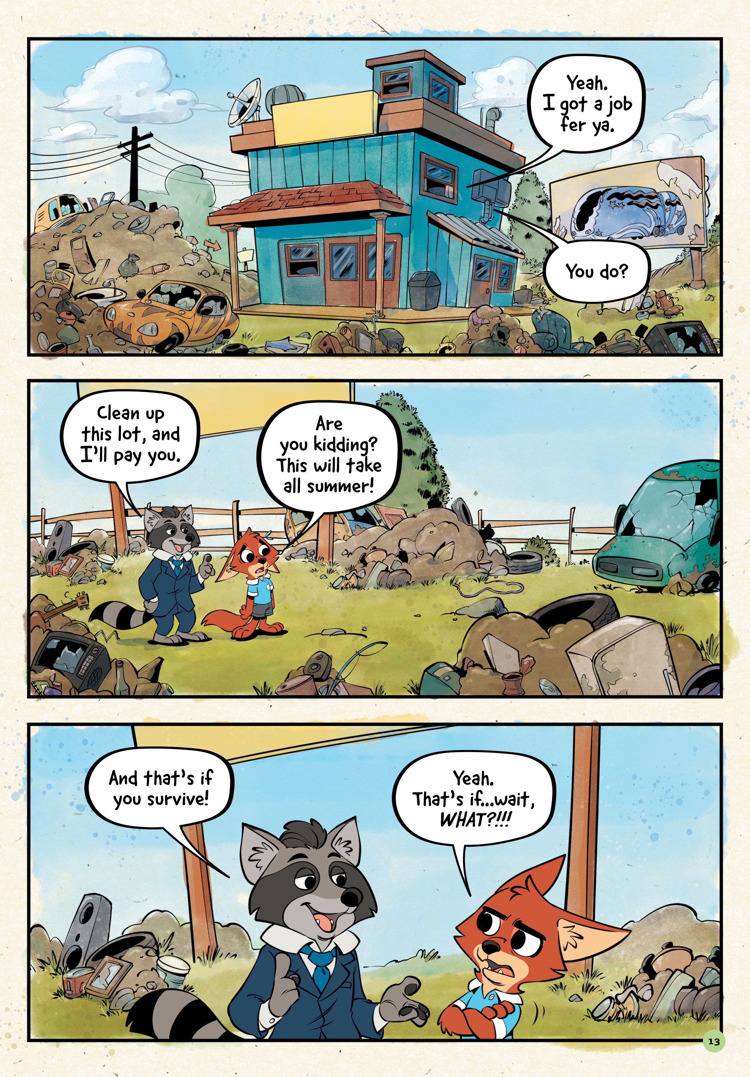 Read online Zootopia: A Hard Day's Work comic -  Issue # Full - 13