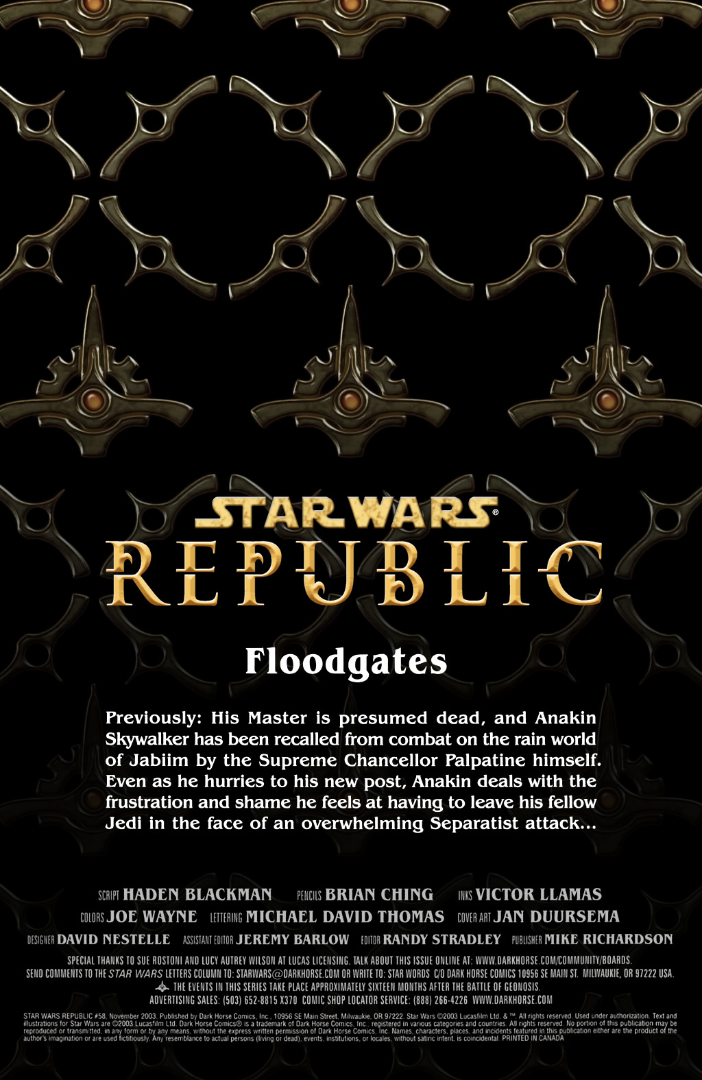 Read online Star Wars: Republic comic -  Issue #58 - 2