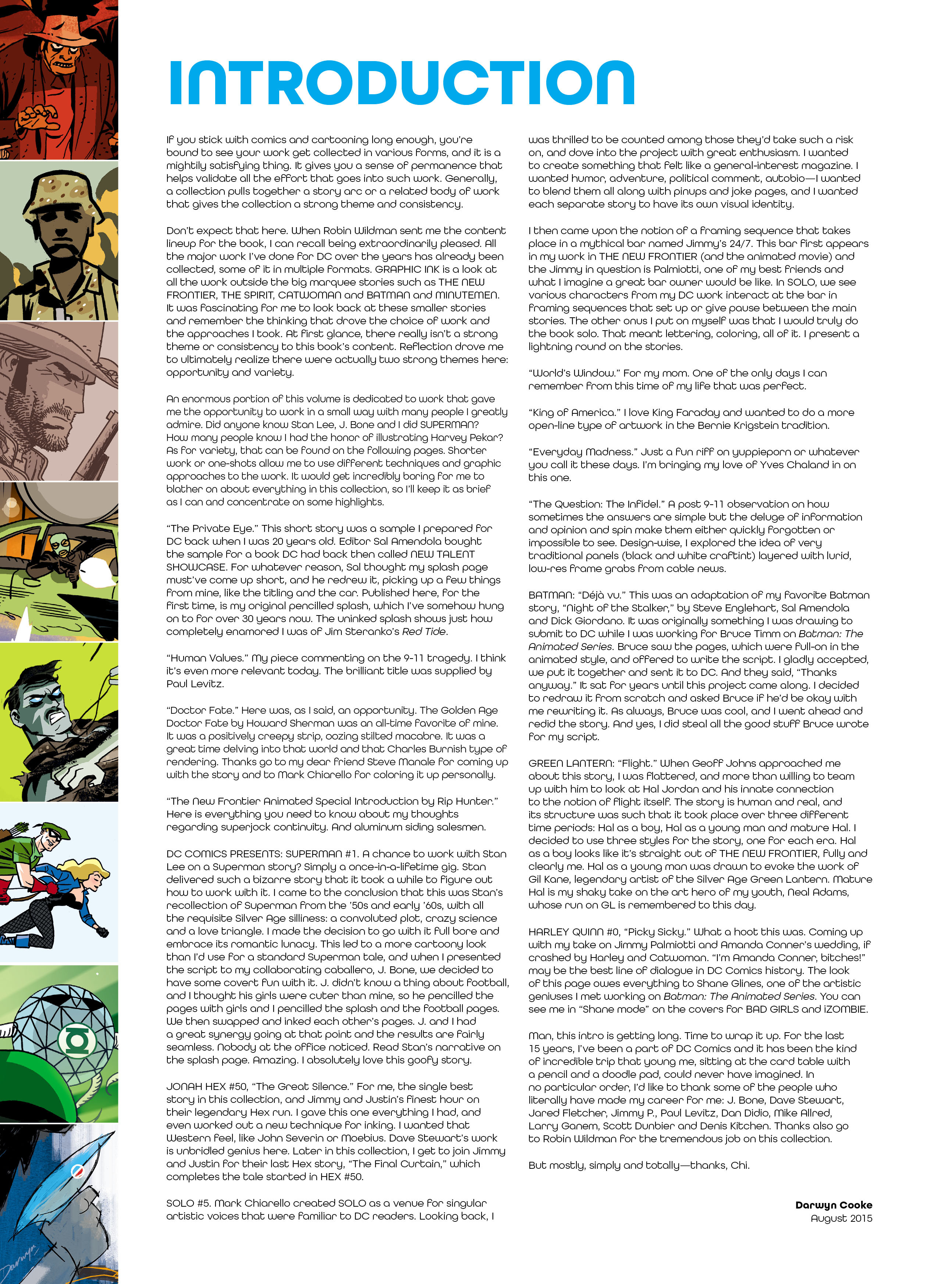 Read online Graphic Ink: The DC Comics Art of Darwyn Cooke comic -  Issue # TPB (Part 1) - 7