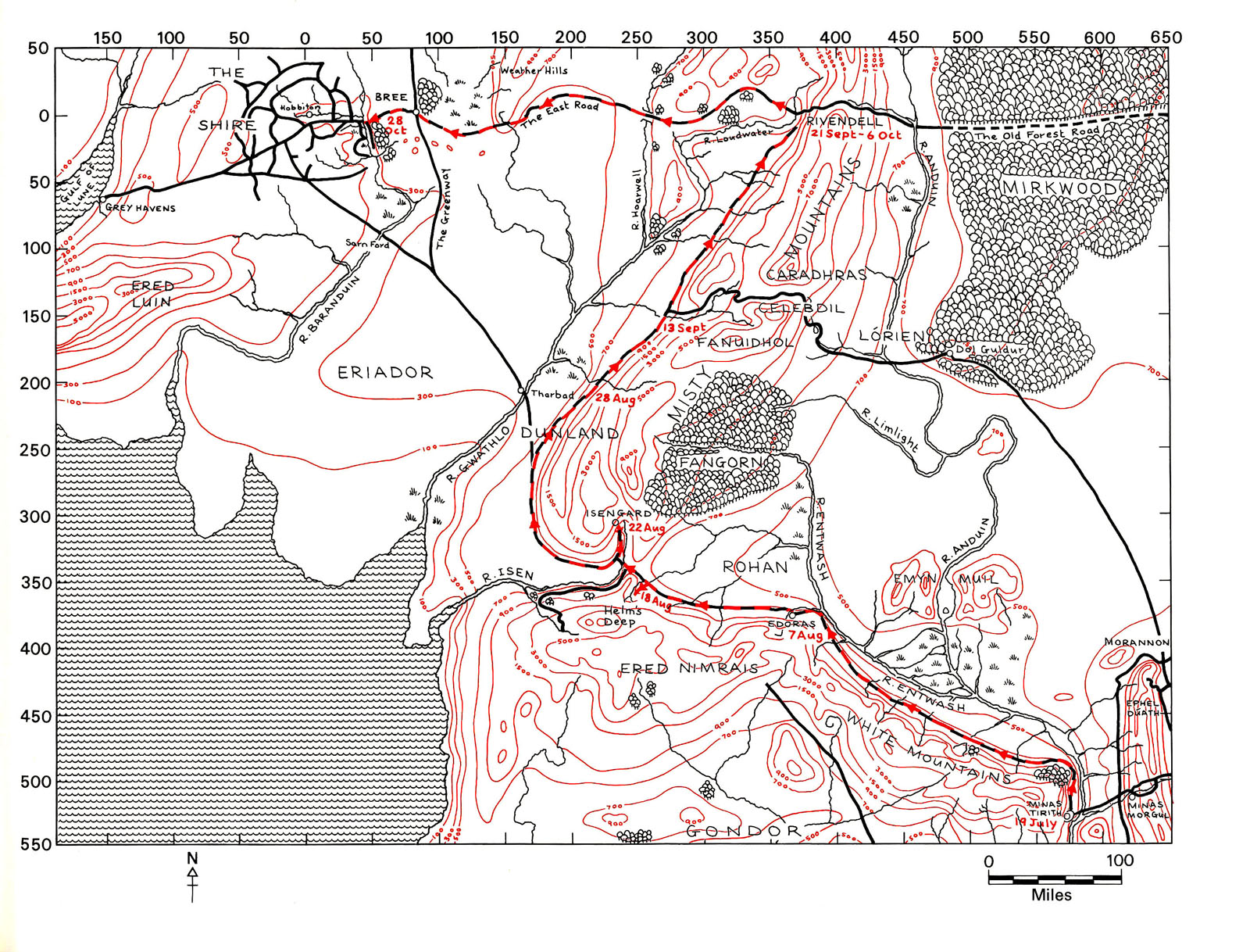 Read online Journeys of Frodo: An Atlas of J.R.R. Tolkien's The Lord of the Rings comic -  Issue # TPB - 108