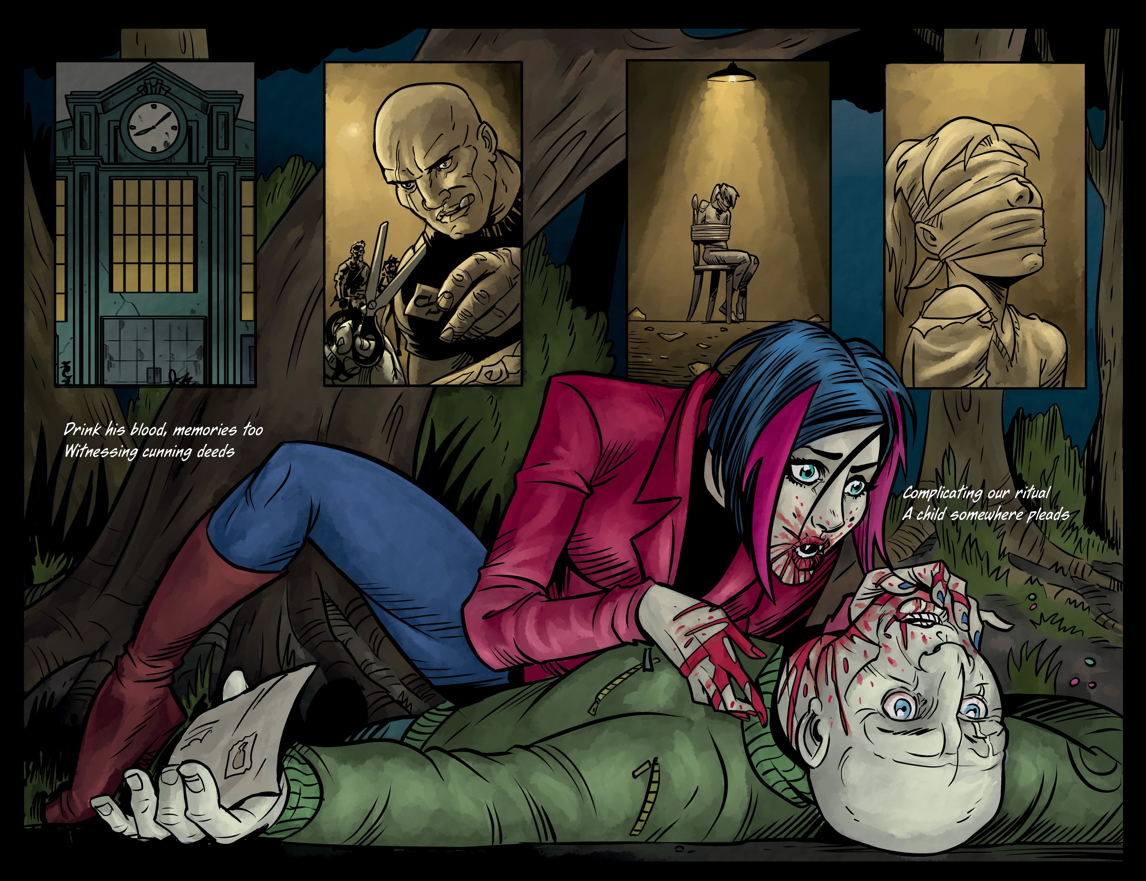 Read online GirlFIEND in Paris: A Bloodthirsty Bedtime Story comic -  Issue # TPB - 24