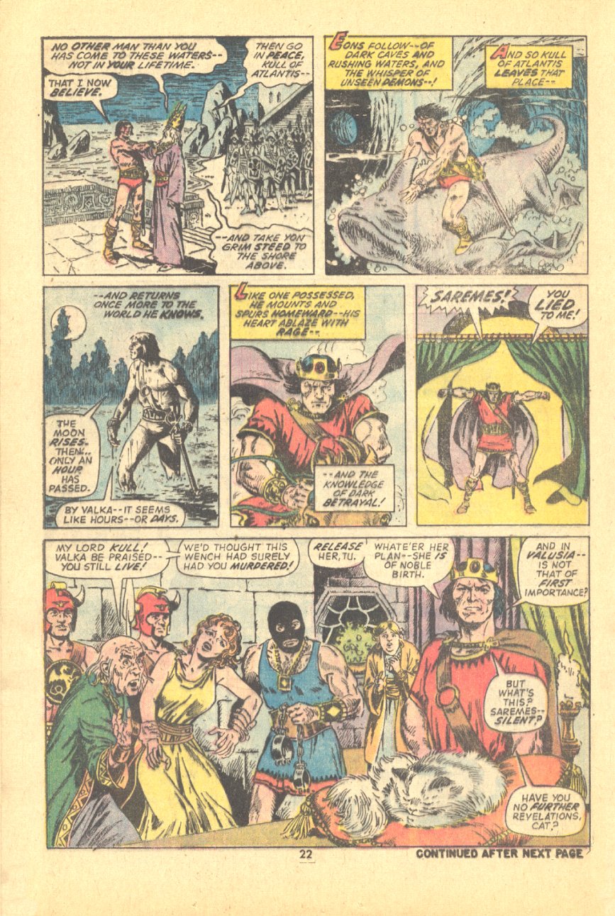 Read online Kull, the Conqueror (1971) comic -  Issue #7 - 17