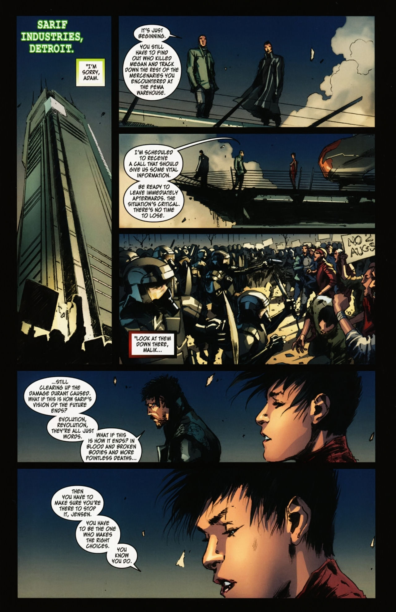 Read online Deus Ex comic -  Issue #6 - 29