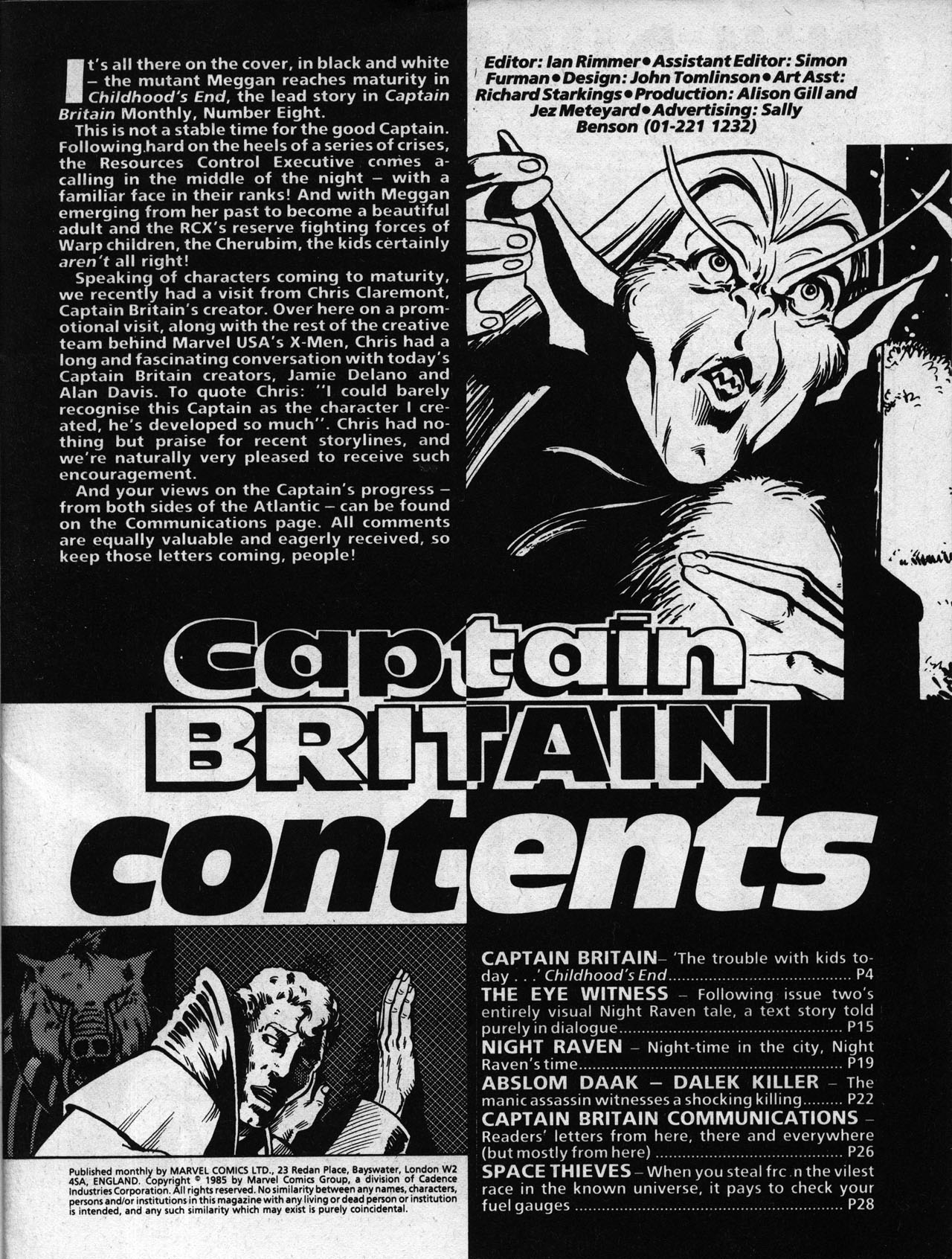 Read online Captain Britain (1985) comic -  Issue #8 - 3