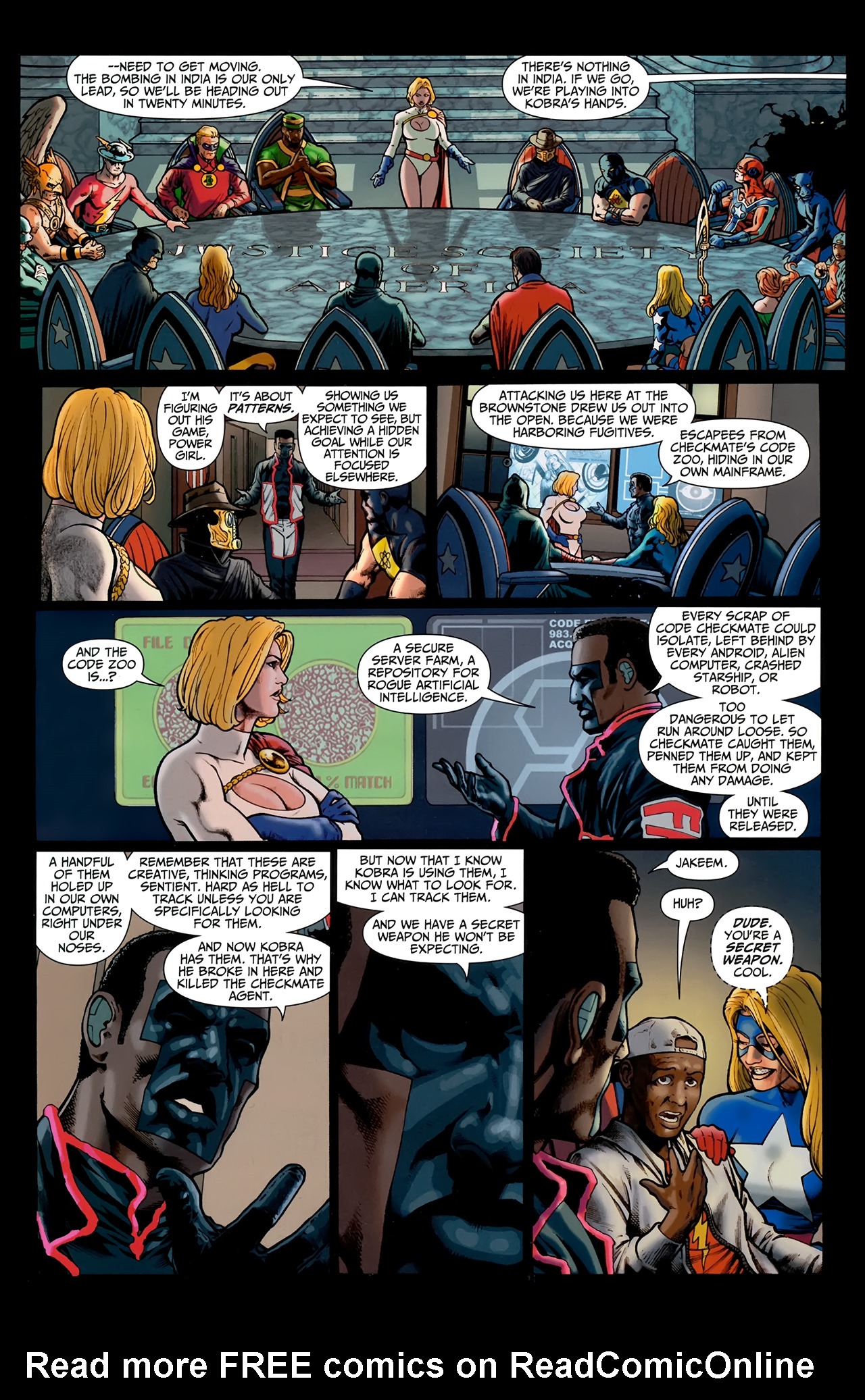 Read online JSA vs. Kobra comic -  Issue #4 - 10
