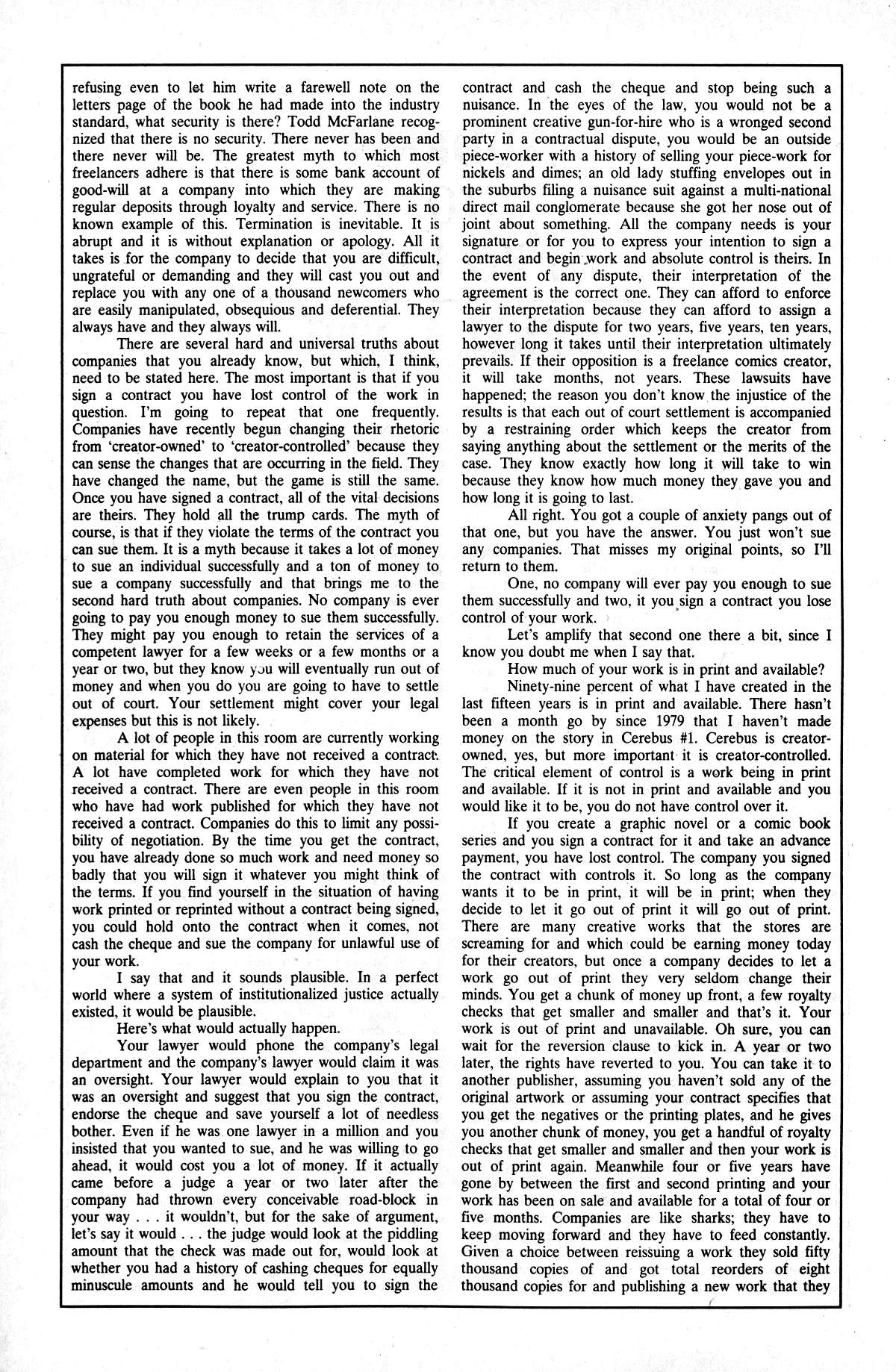 Read online Cerebus comic -  Issue #170 - 24