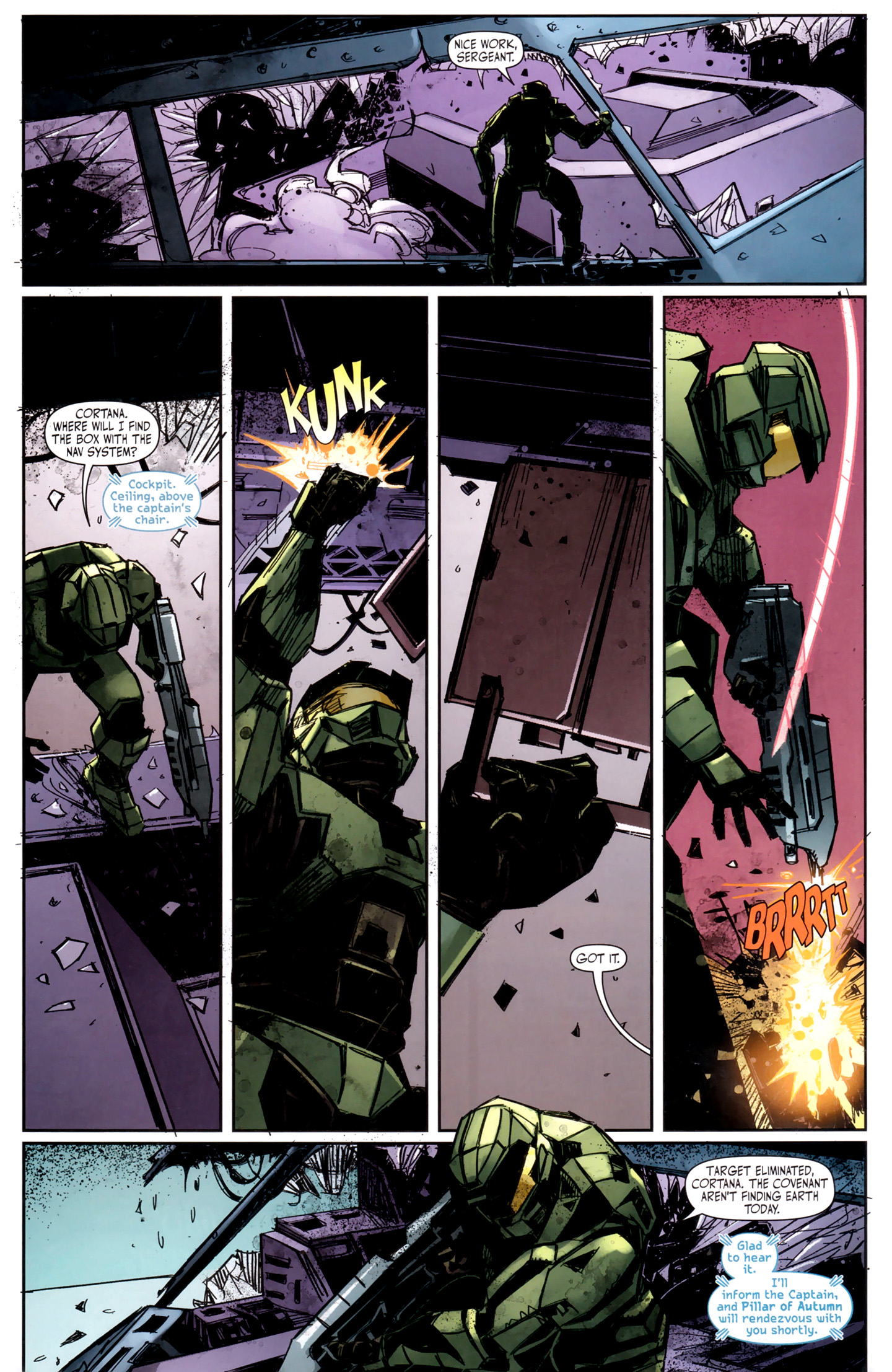 Read online Halo: Fall Of Reach - Invasion comic -  Issue #4 - 18