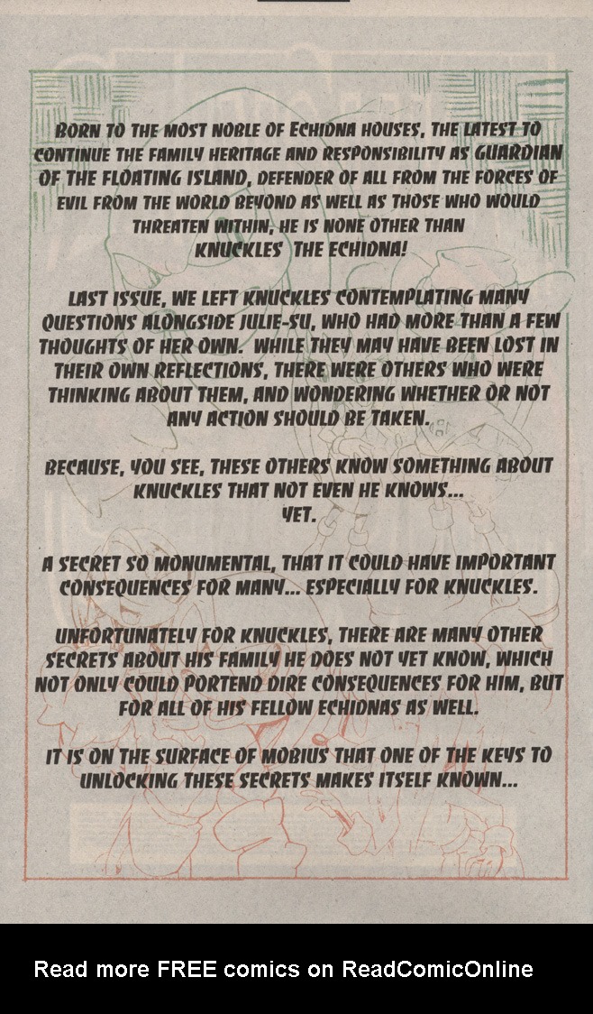 Read online Knuckles the Echidna comic -  Issue #17 - 4