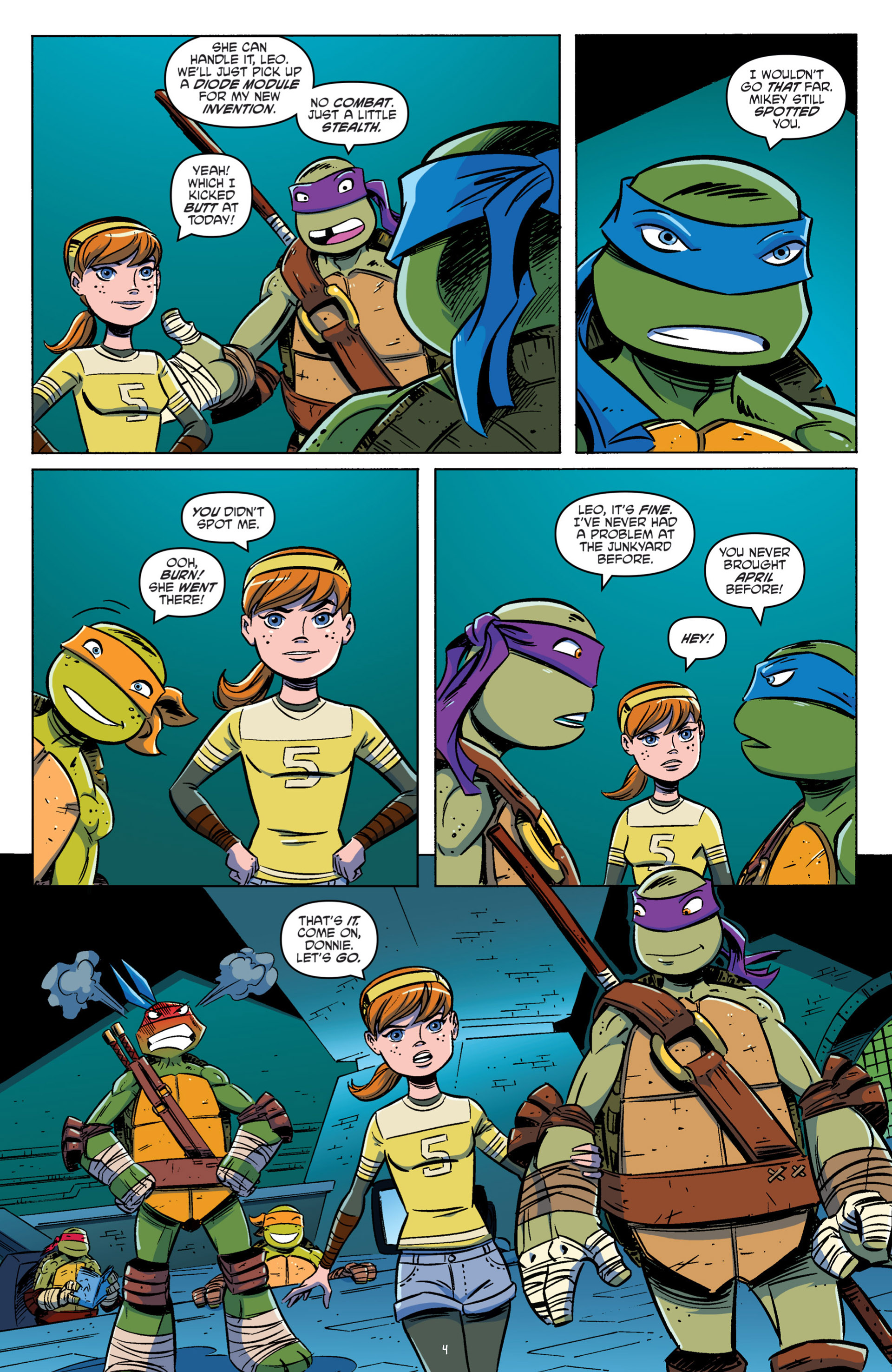 Read online Teenage Mutant Ninja Turtles New Animated Adventures comic -  Issue #1 - 6