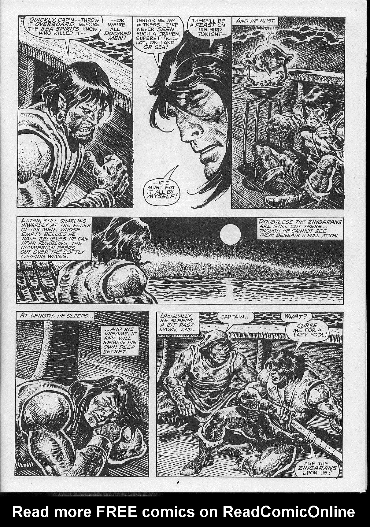 Read online The Savage Sword Of Conan comic -  Issue #202 - 11