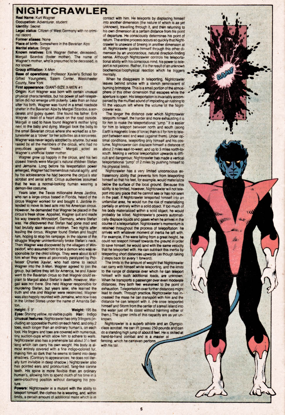 Read online The Official Handbook of the Marvel Universe comic -  Issue #8 - 6