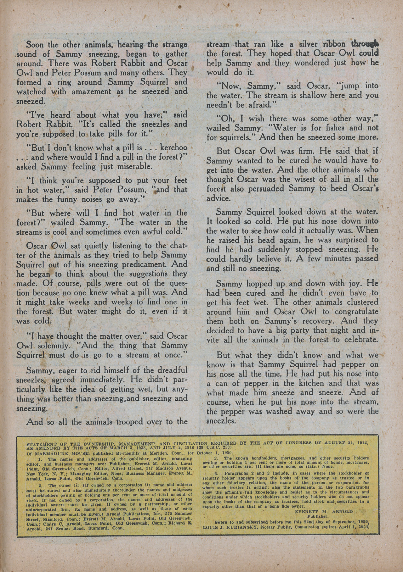 Read online Marmaduke Mouse comic -  Issue #23 - 39