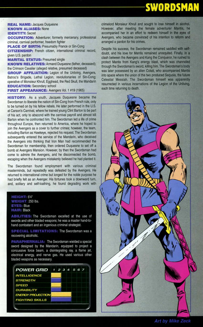 The Official Handbook of the Marvel Universe: Book of the Dead issue Full - Page 39