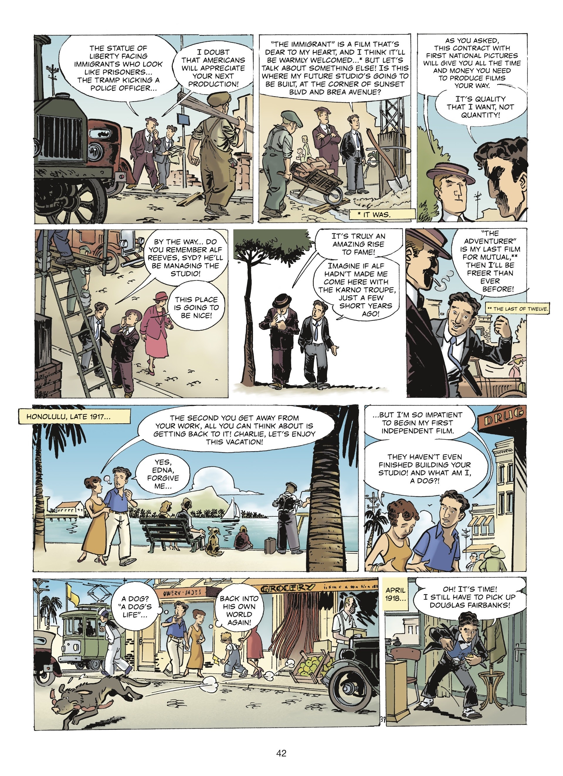Read online The Stars of History: Charlie Chaplin comic -  Issue # TPB - 40