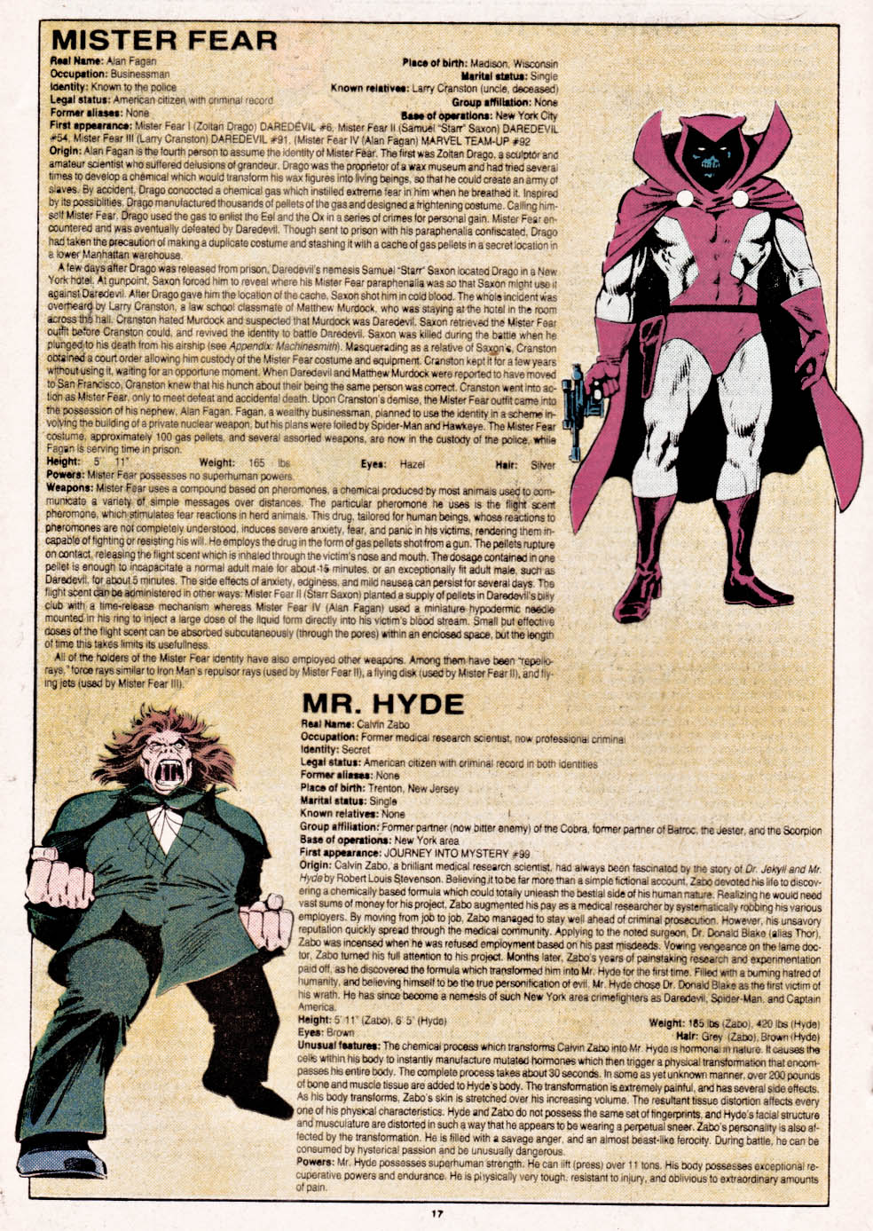 Read online The Official Handbook of the Marvel Universe comic -  Issue #7 - 18