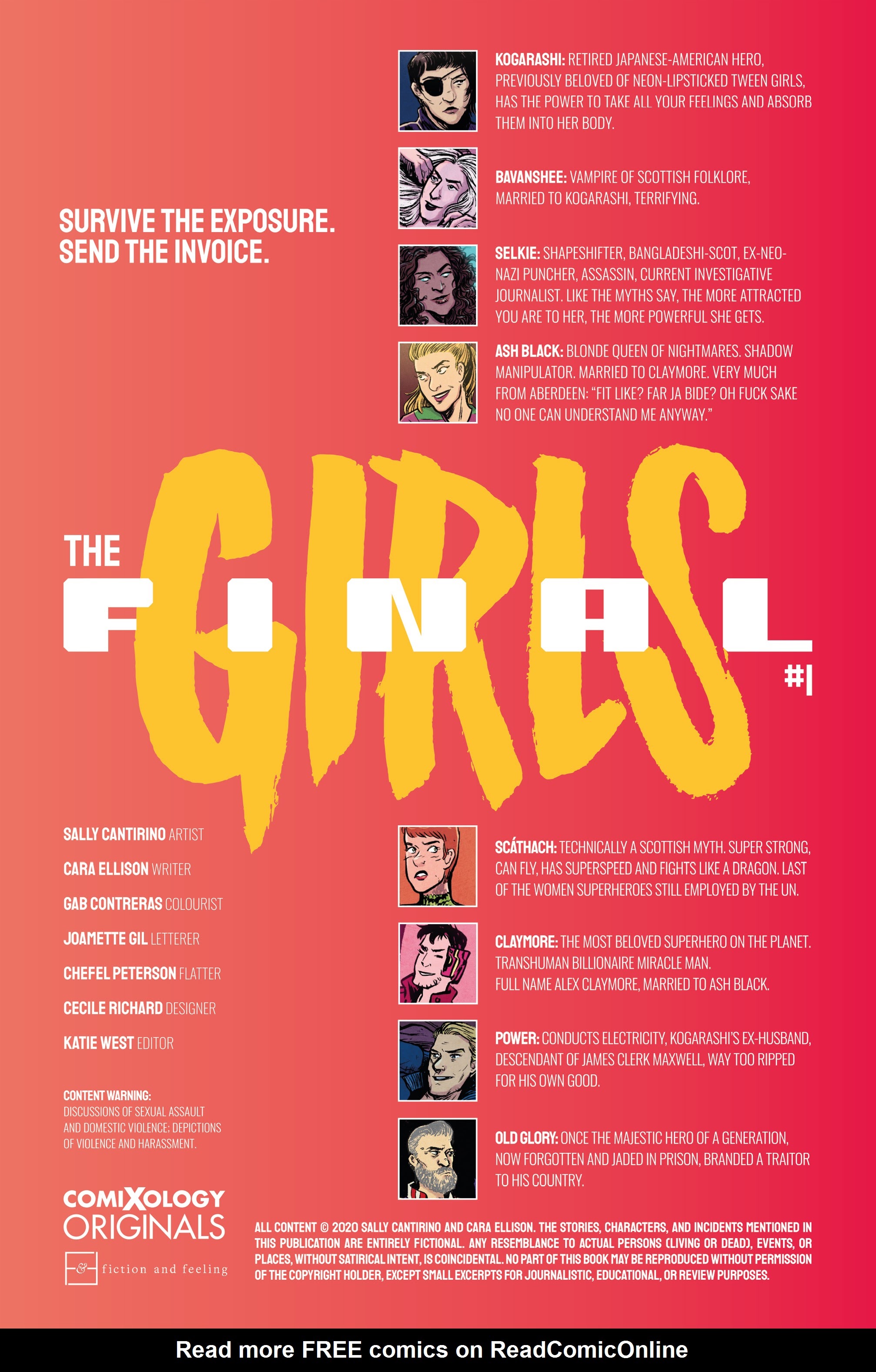 Read online The Final Girls comic -  Issue #1 - 2