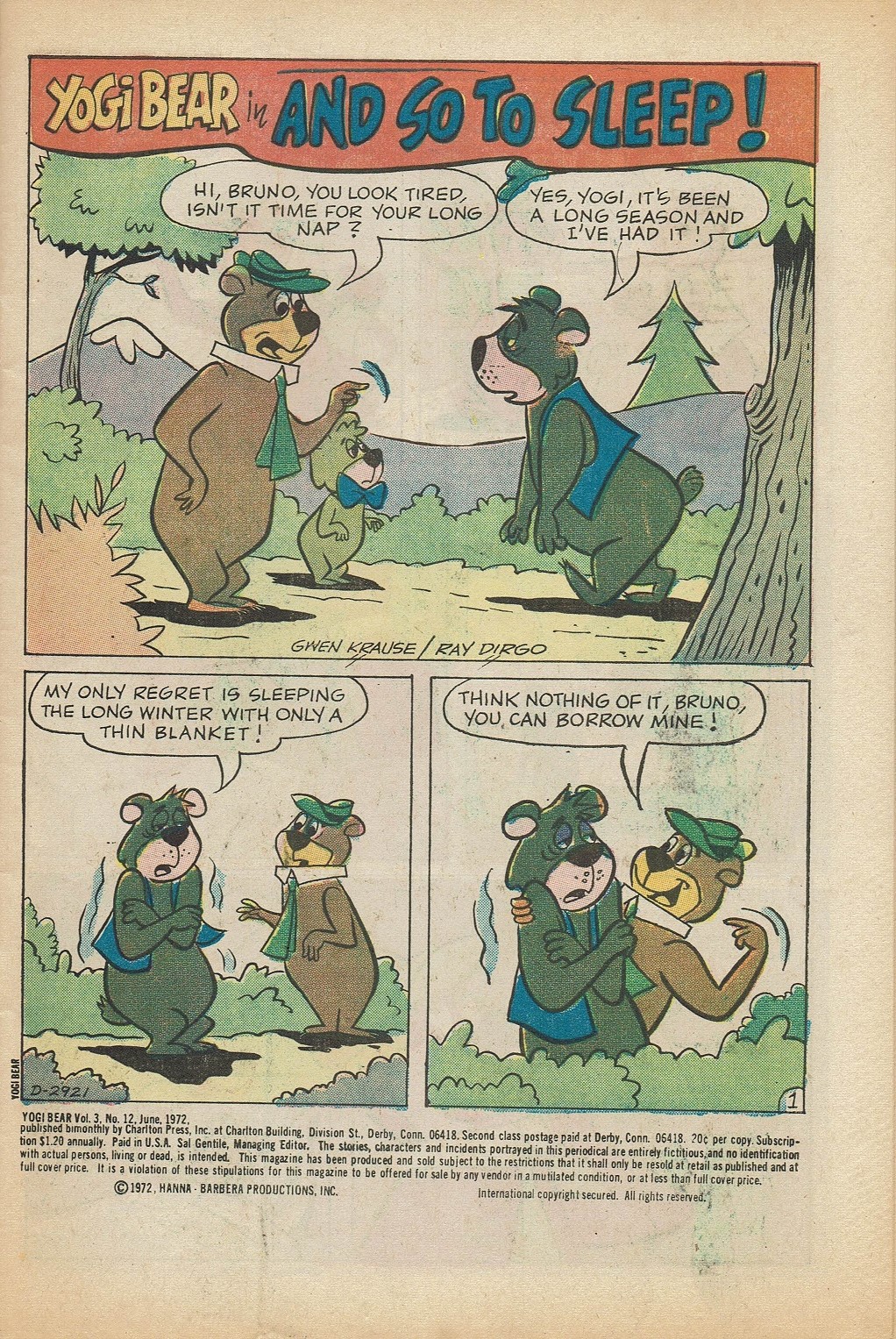 Read online Yogi Bear (1970) comic -  Issue #12 - 3