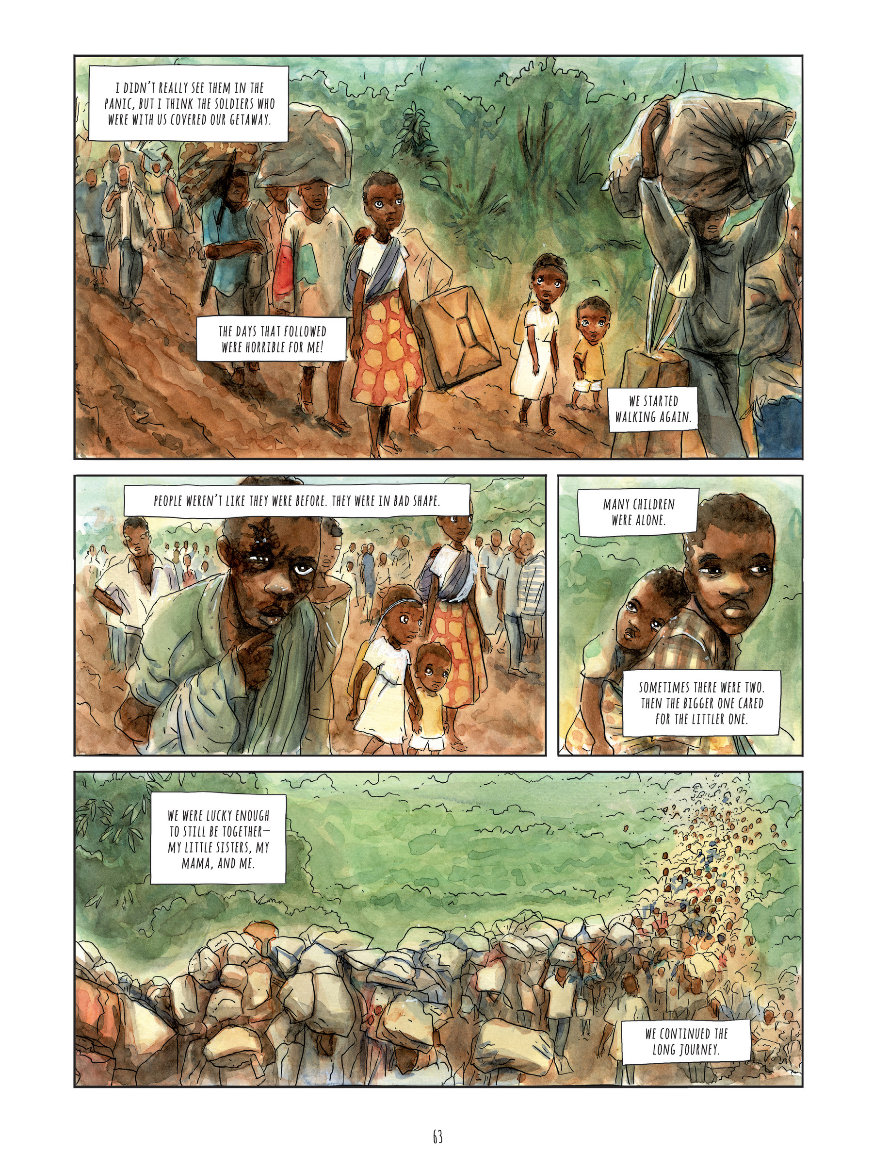 Read online Alice on the Run: One Child's Journey Through the Rwandan Civil War comic -  Issue # TPB - 62